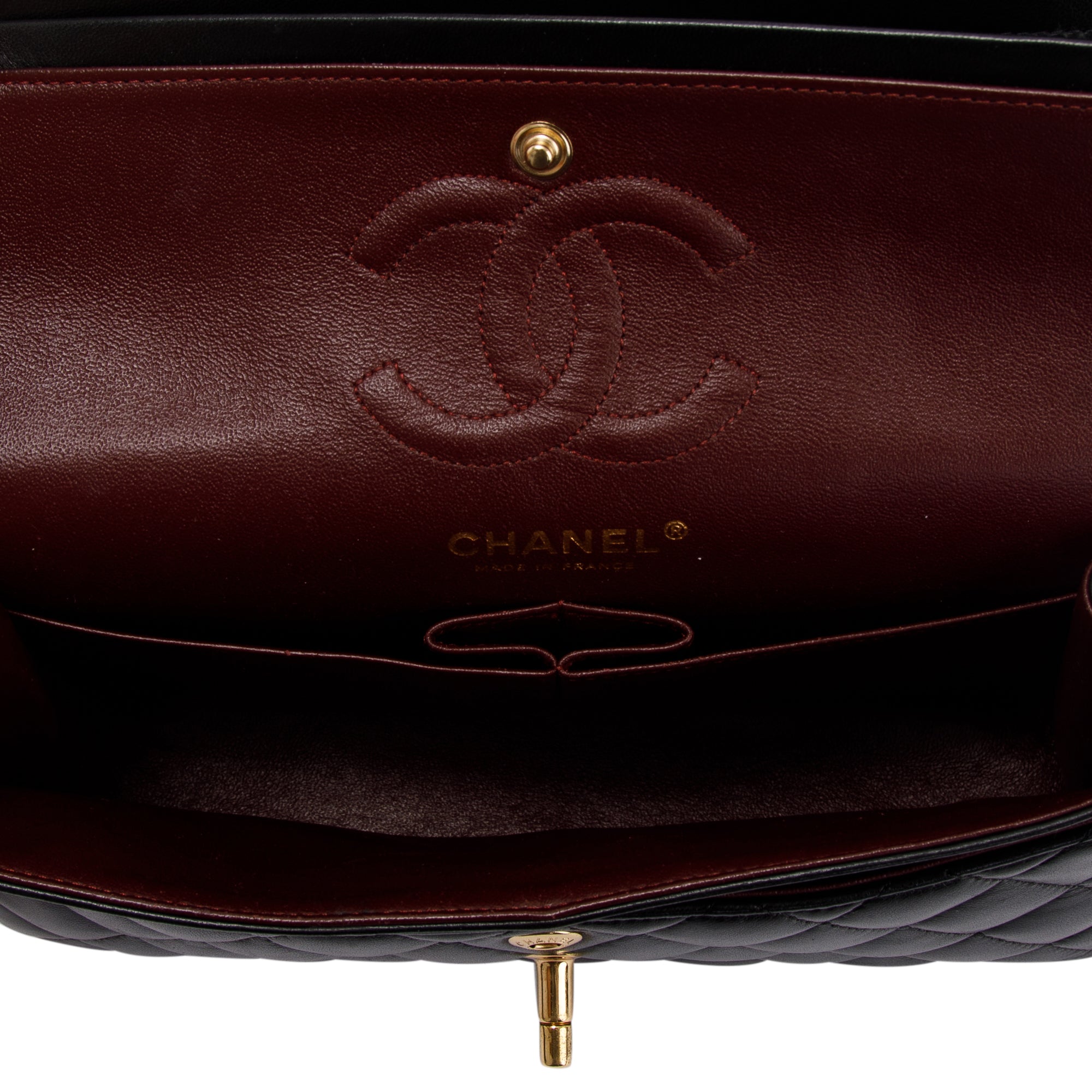 Chanel Black Lambskin Small Classic Double Flap Bag