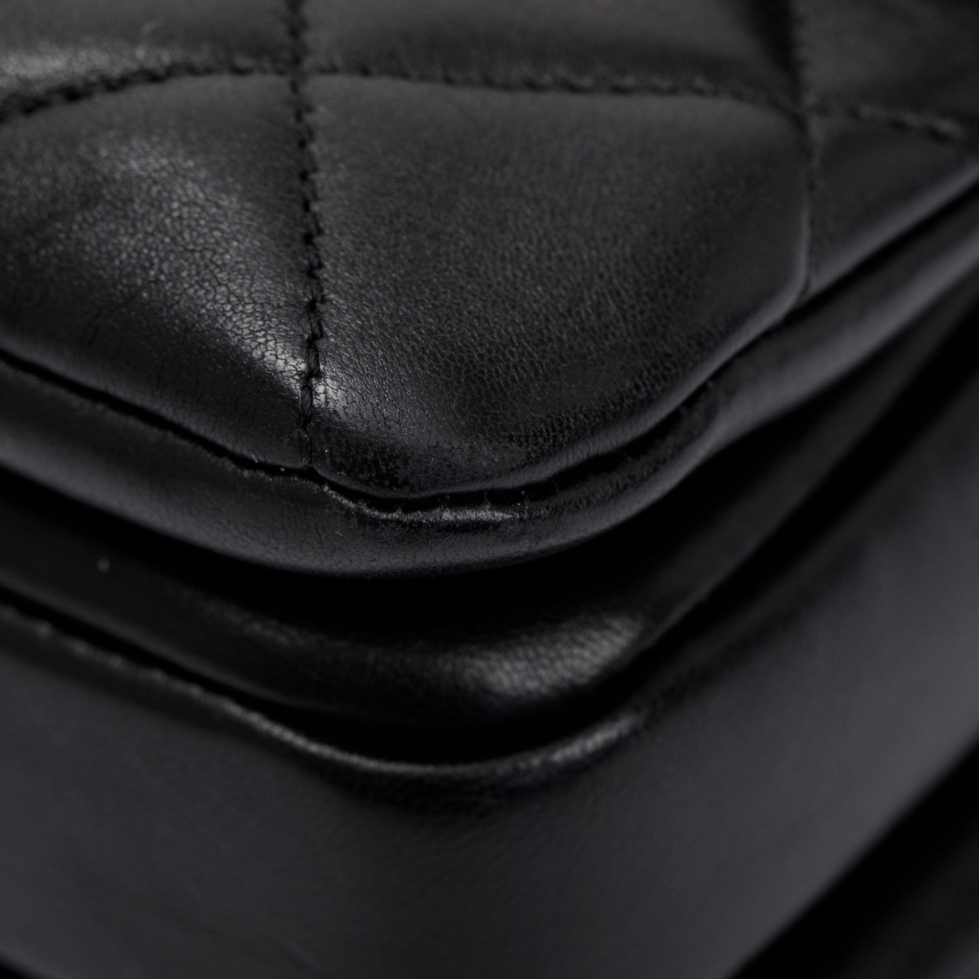 Chanel Black Lambskin Trendy CC Small Top Handle Flap Bag