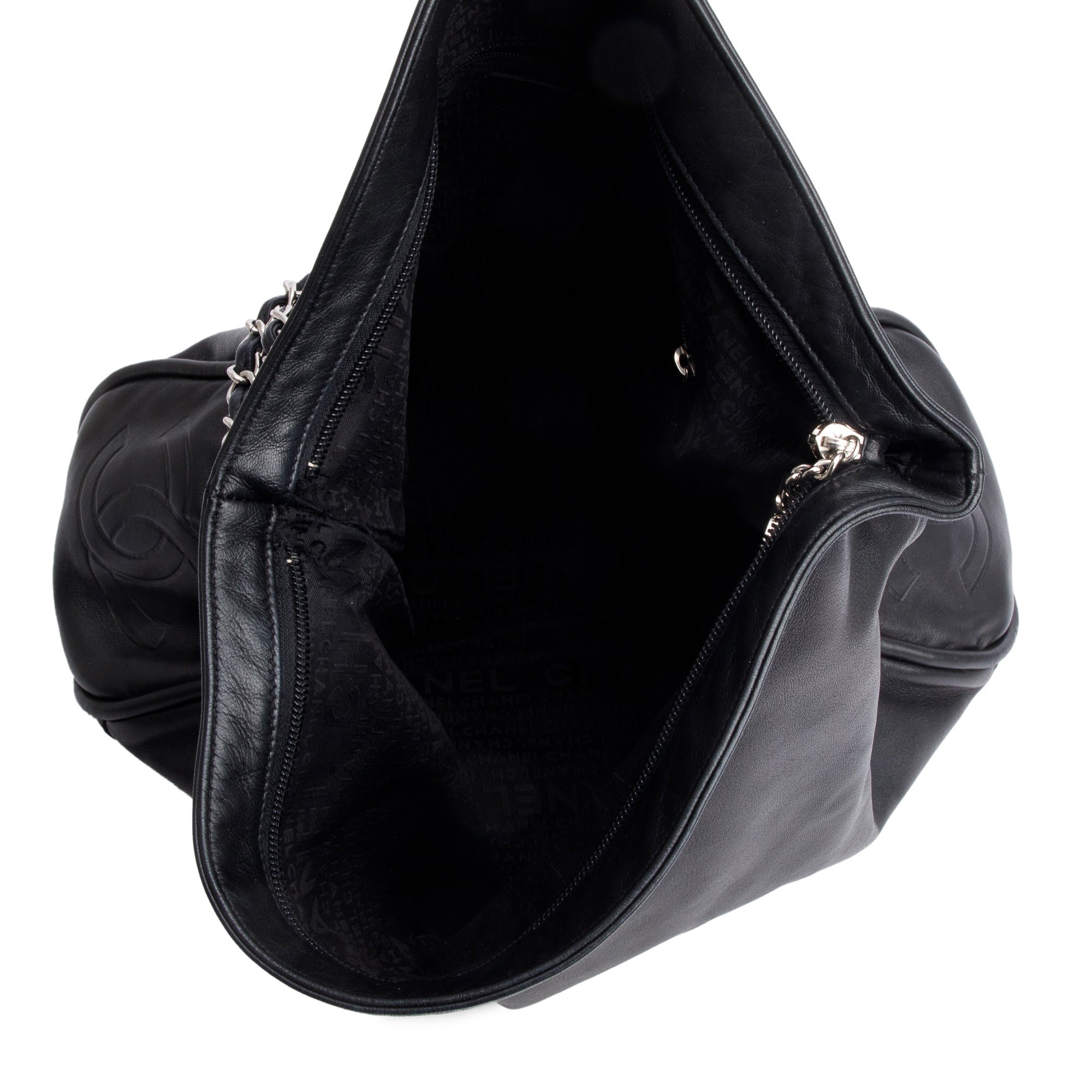 Chanel Black Leather Large Ultimate Soft Hobo Bag