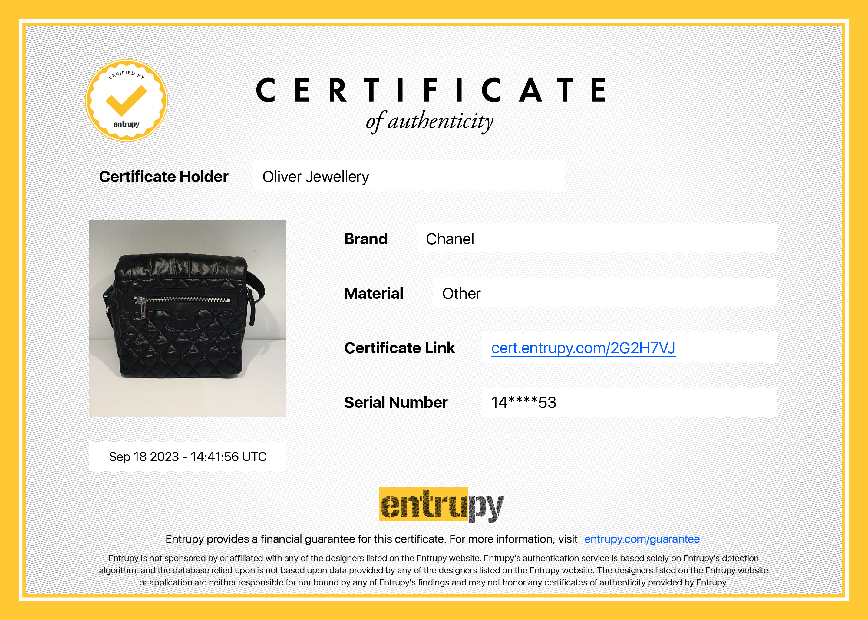 Chanel Black Nylon Quilted Medium Coco Cocoon Messenger Bag