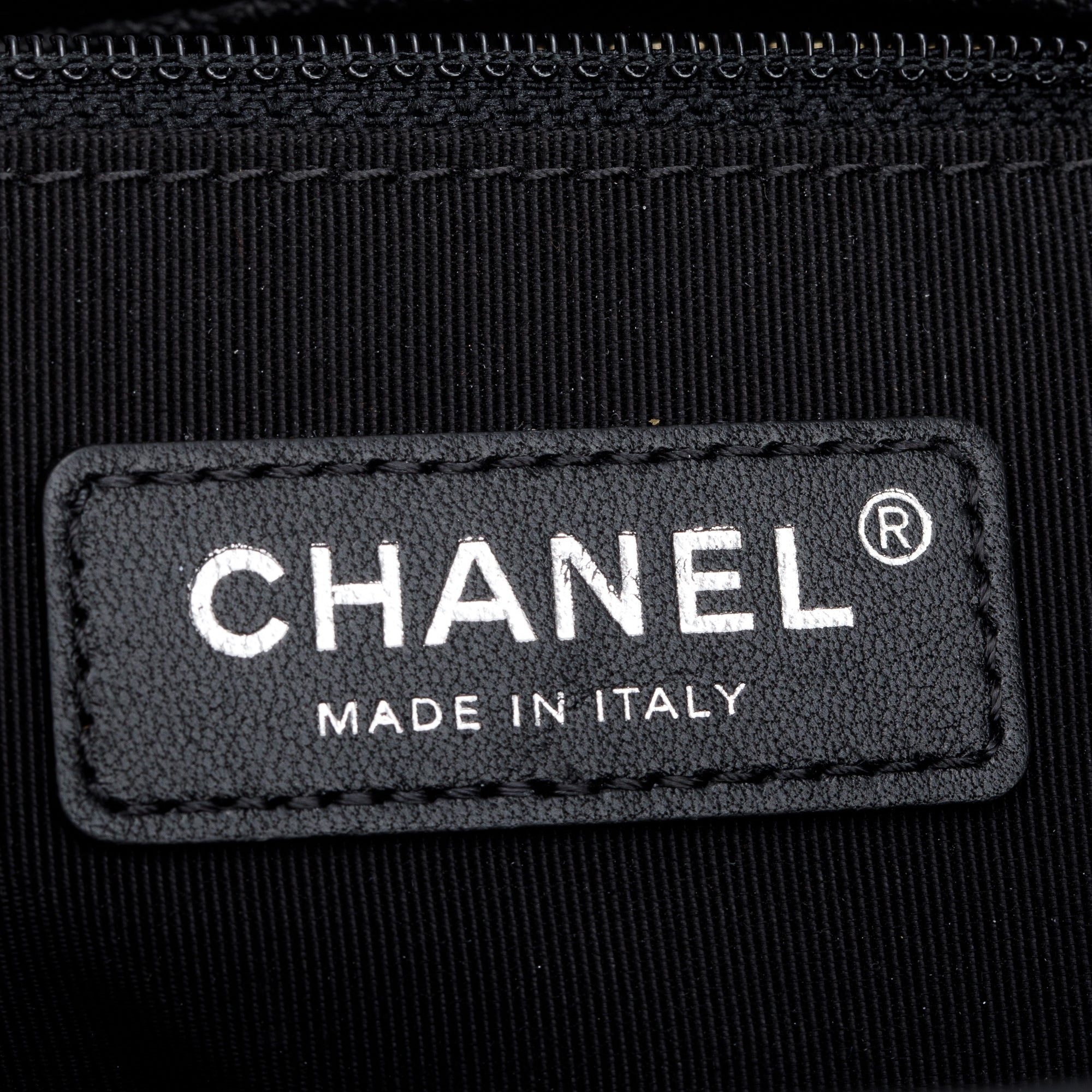 Chanel Black Patent Goatskin Leather Medium Gabrielle Hobo w/ Authenticity Card
