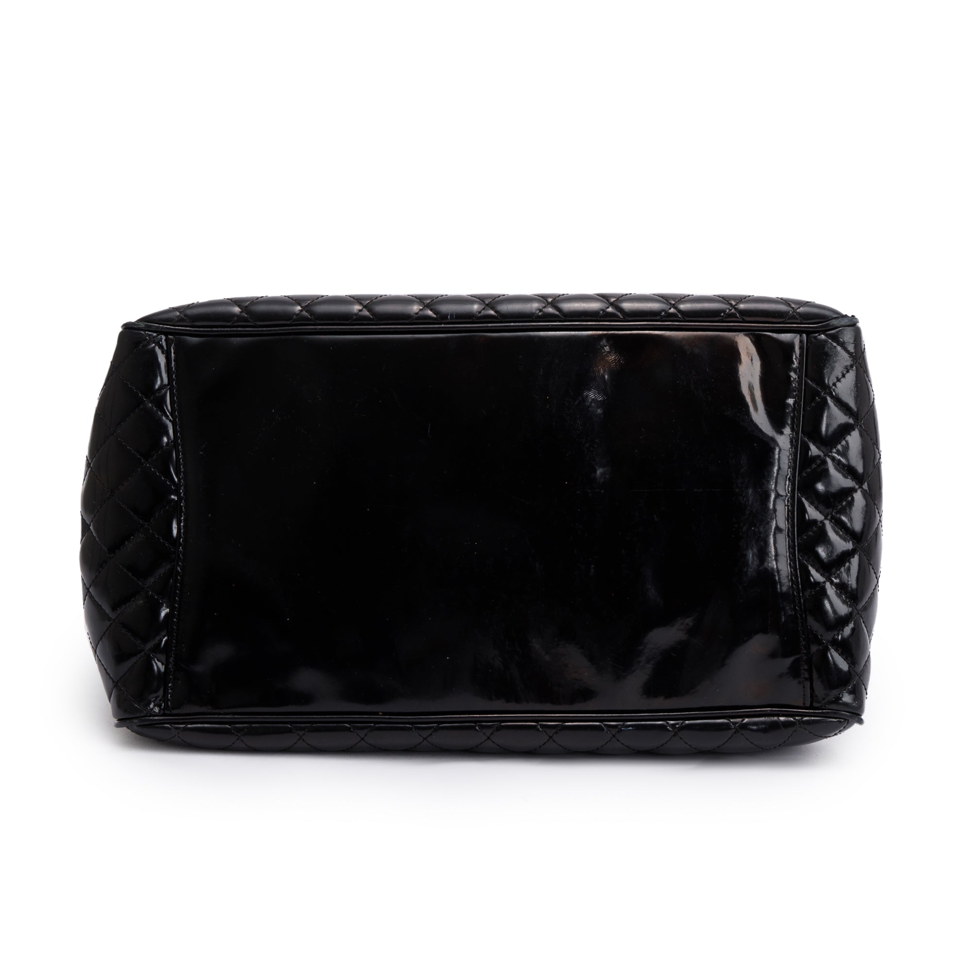 Chanel Black Patent Leather Mademoiselle Kelly Flap Bag