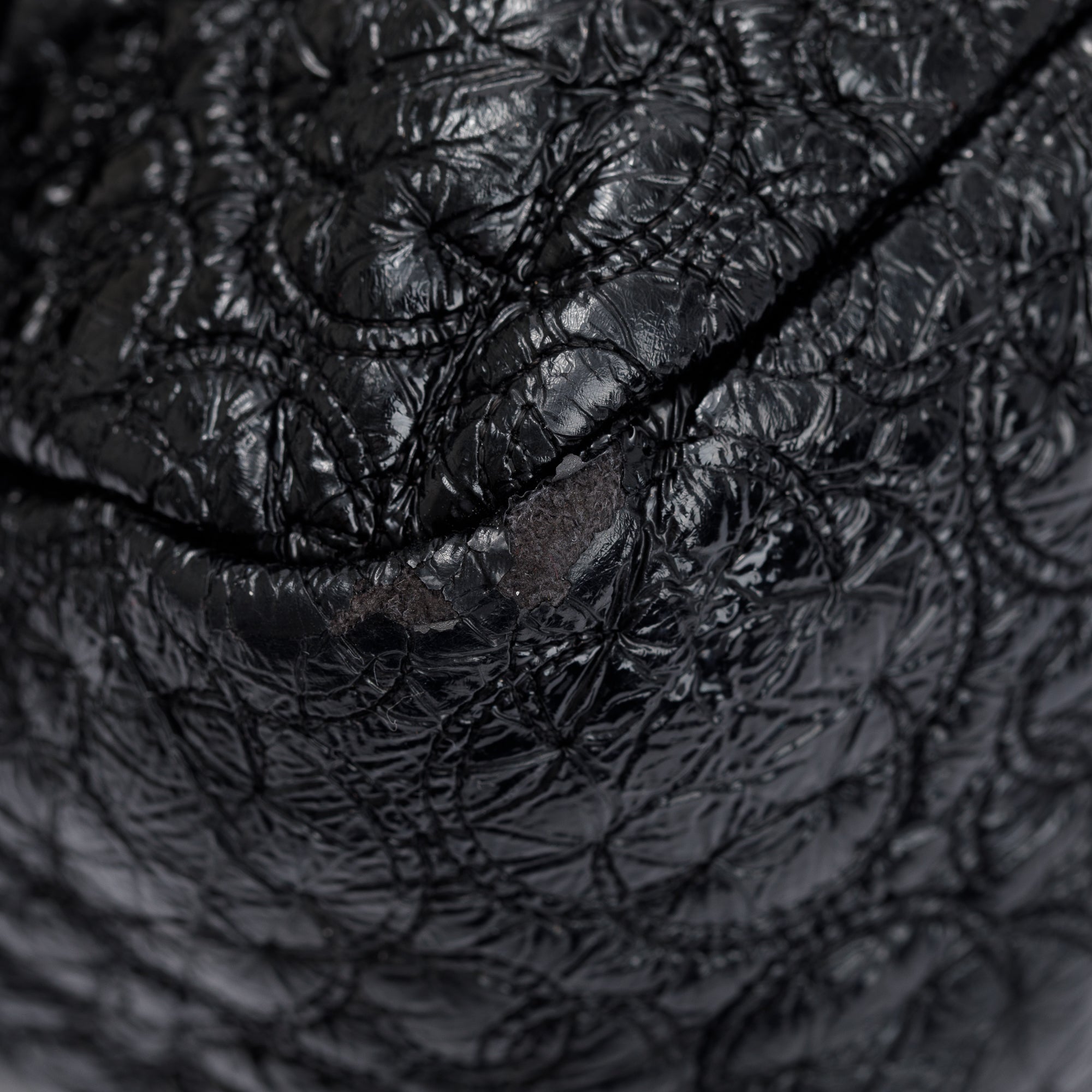 Chanel Black Patent Leather Rock In Moscow Flap Bag