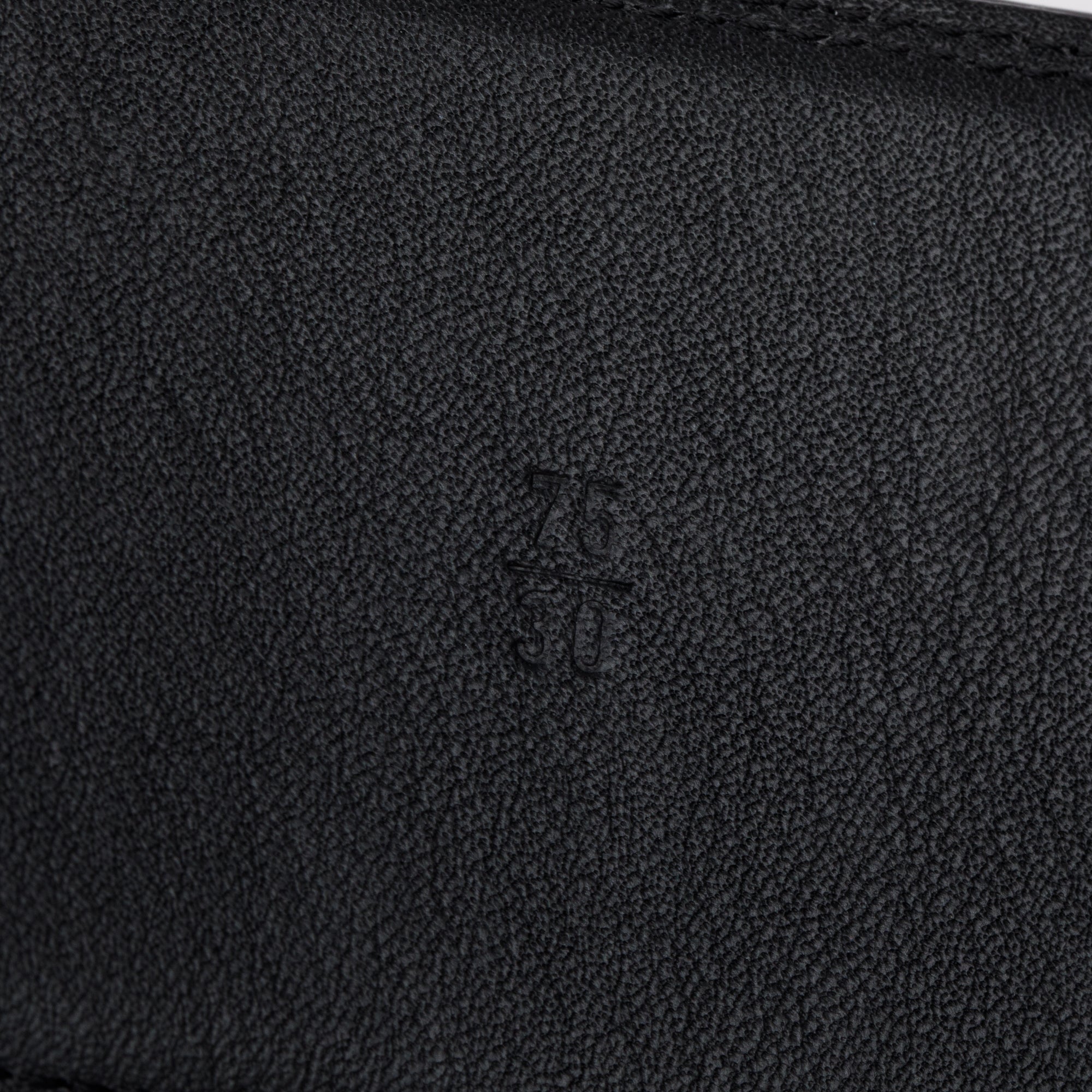 Chanel Black Patent Leather Wide Buckle Belt 75 30