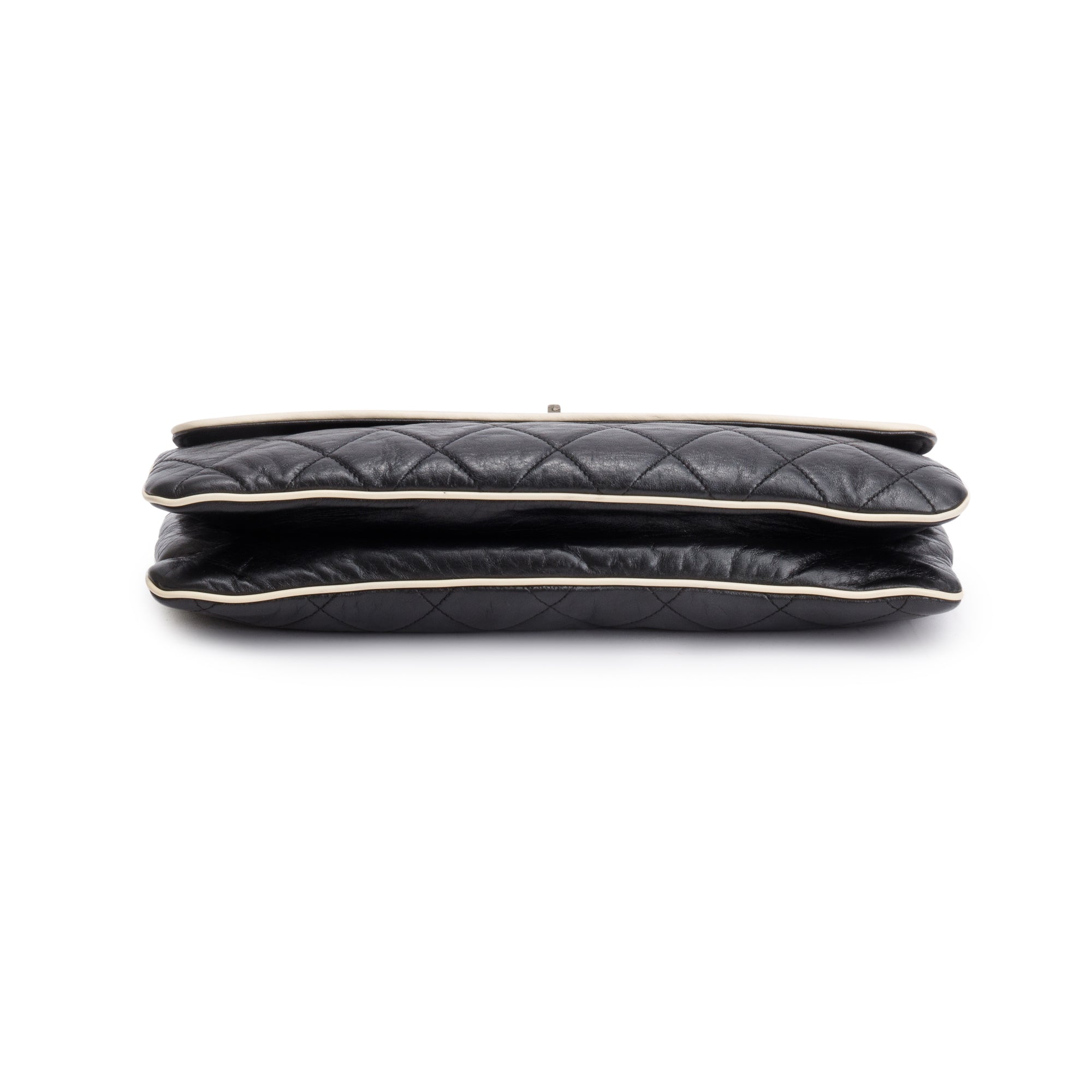 Chanel Black Quilted Calfskin Leather East/West Reissue Flap Bag