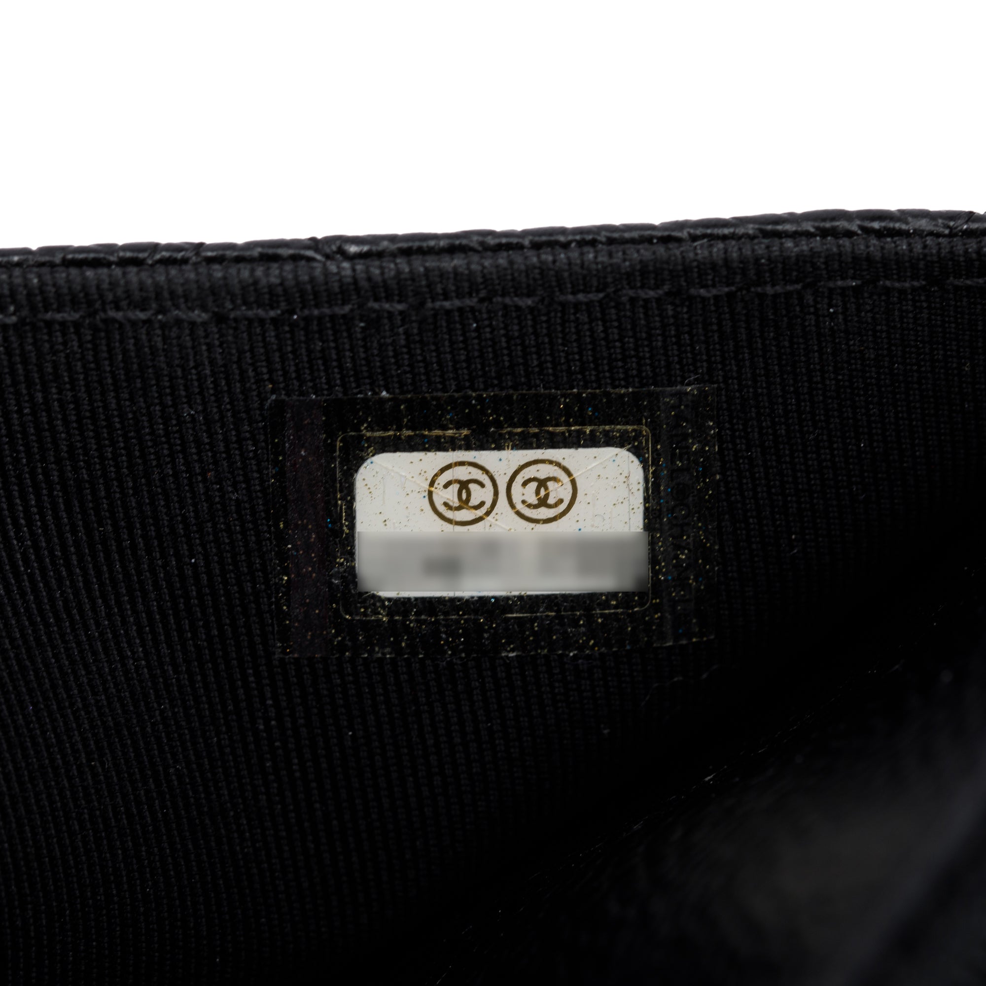 Chanel Black Quilted Caviar Leather Classic Wallet on Chain w/ Box, Receipt & Authenticity Card