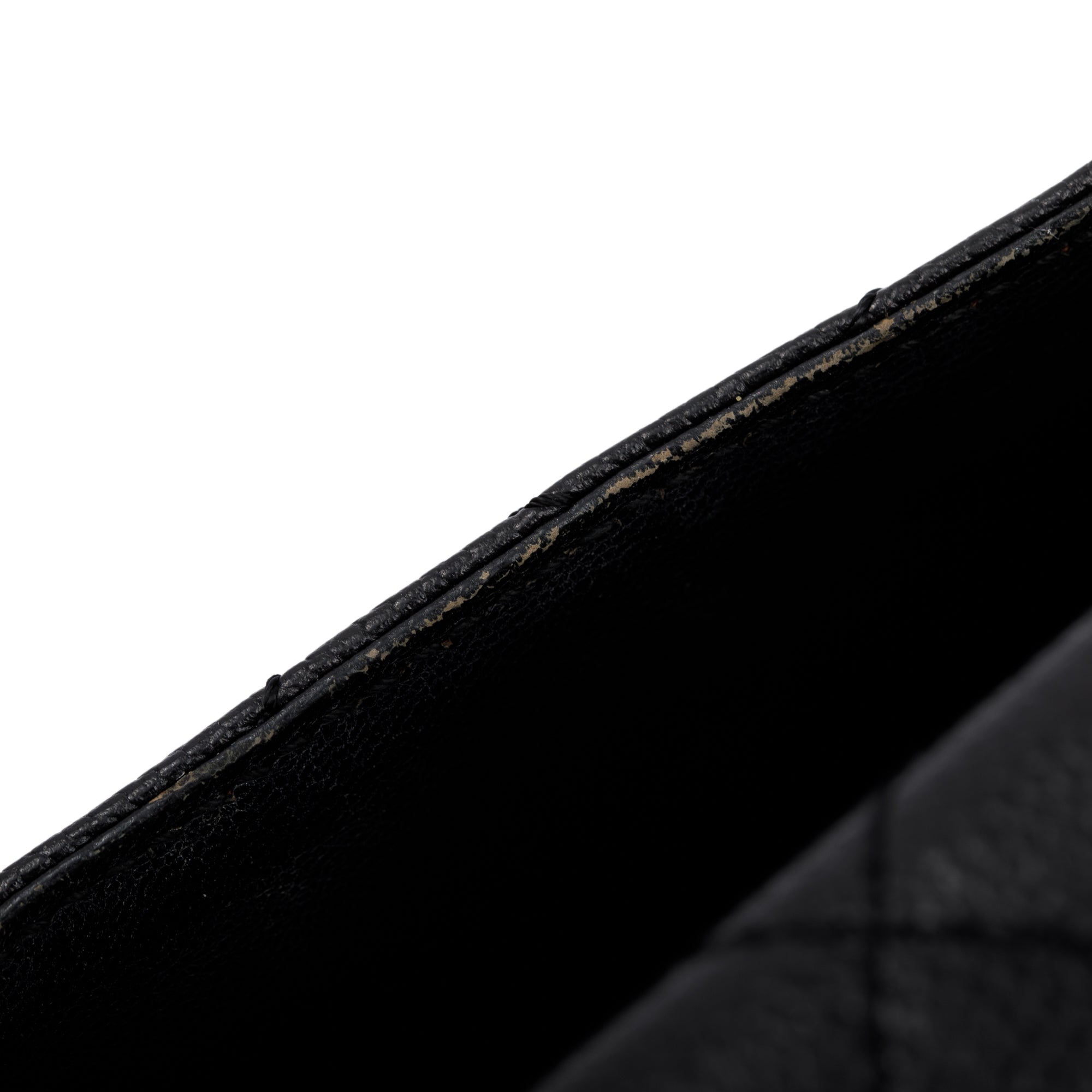 Chanel Black Quilted Caviar Leather Jumbo Kelly Top Handle Flap Bag