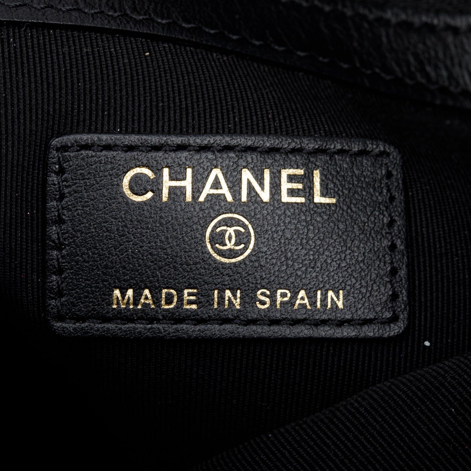 Chanel Black Quilted Caviar Leather Medium Boy O-Case Clutch w/ Box & Authenticity Card