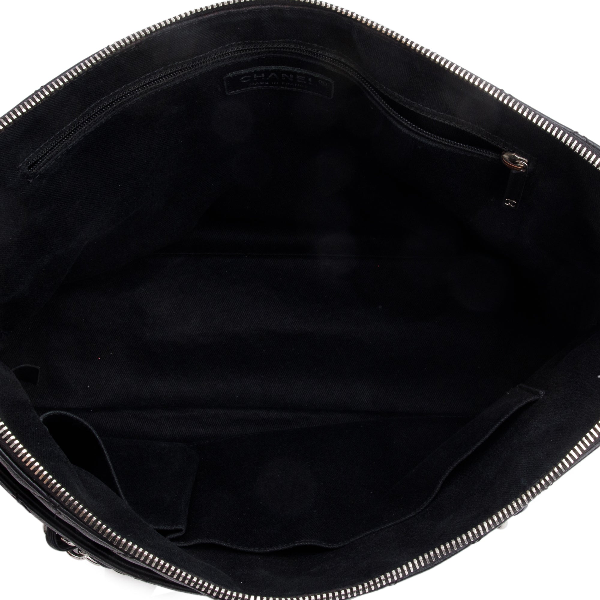Chanel Black Quilted Lambskin Leather In The Business Camera Bag