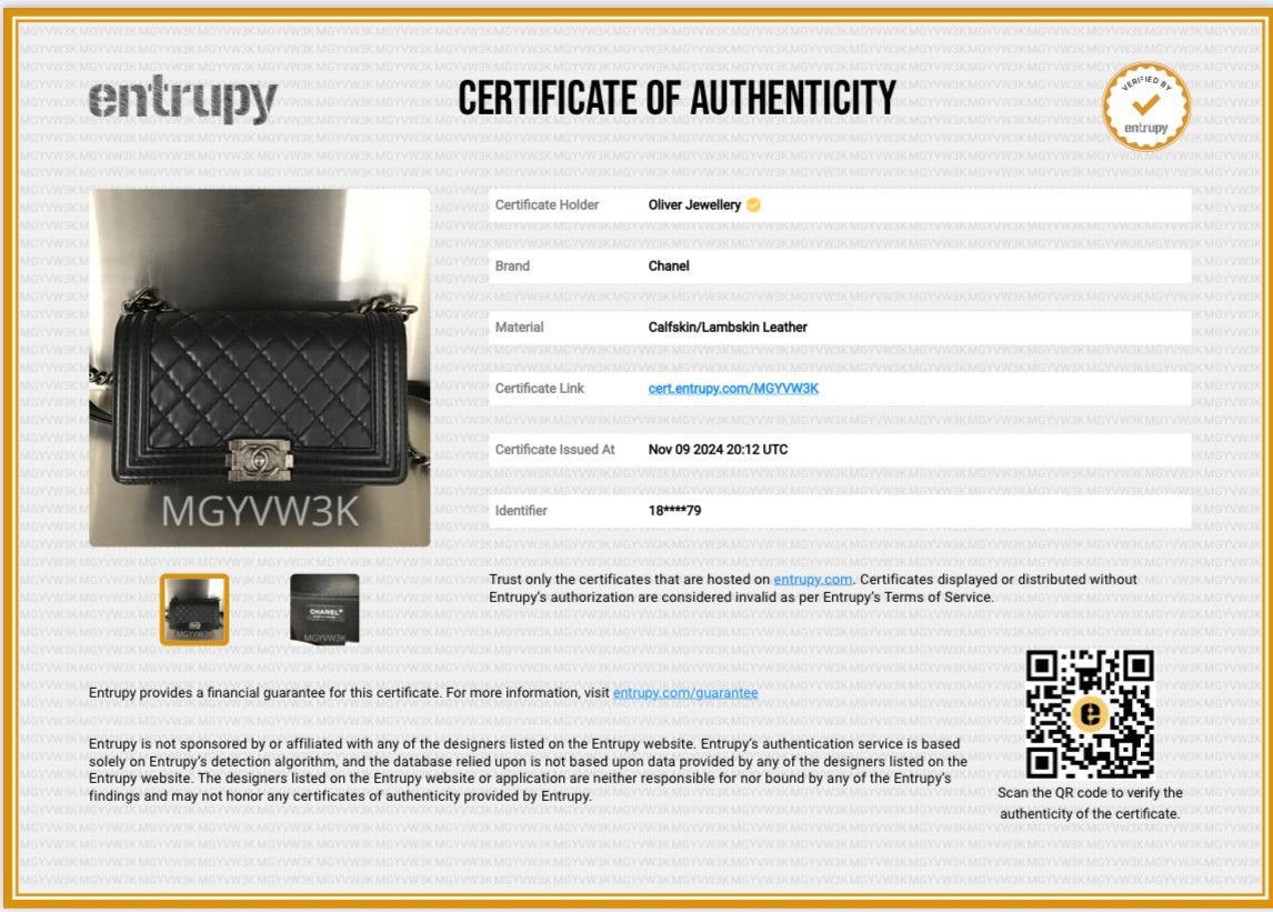 Chanel Black Quilted Lambskin Leather Medium Stitch It Boy Bag w/ Box