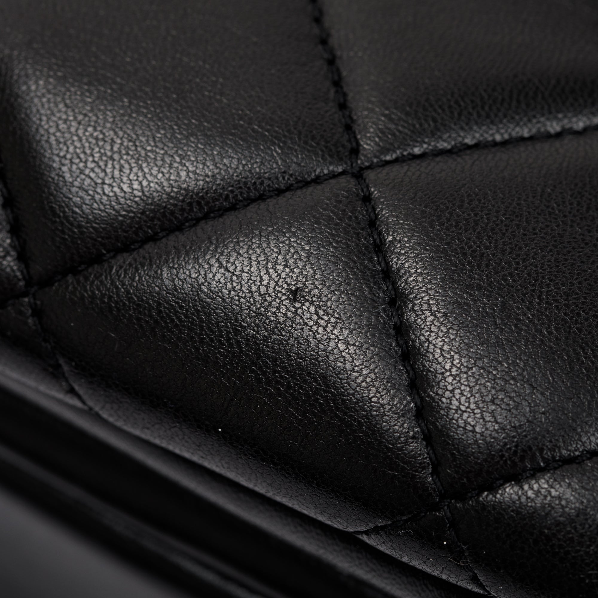 Chanel Black Quilted Lambskin Trendy CC Medium Top Handle Flap Bag w/ Authenticity Card