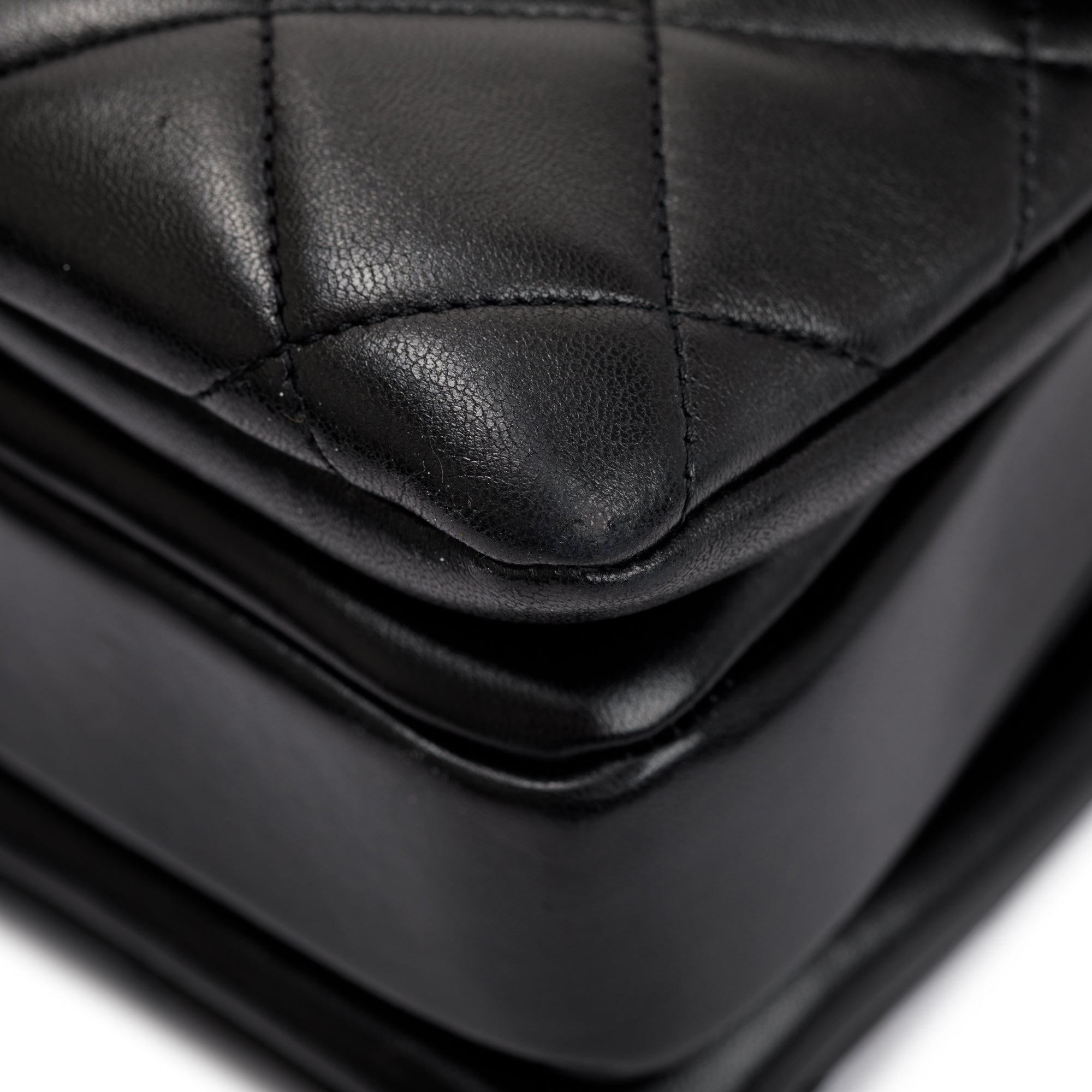 Chanel Black Quilted Lambskin Trendy CC Medium Top Handle Flap Bag w/ Authenticity Card