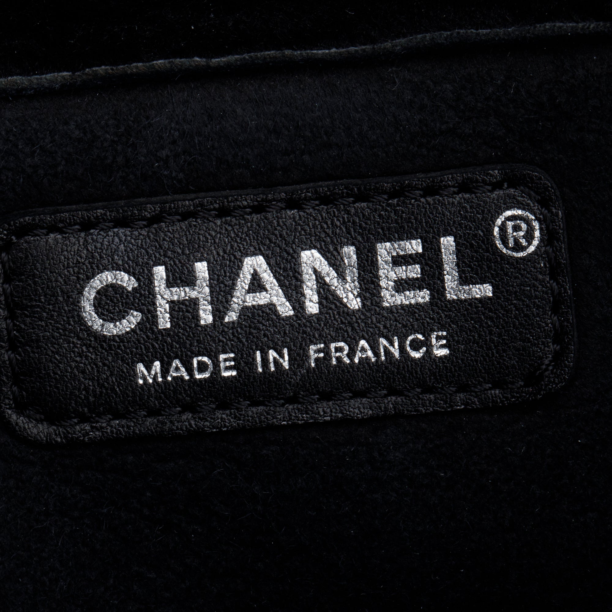 Chanel Black Quilted Nubuck Shearling Medium Reissue Tote