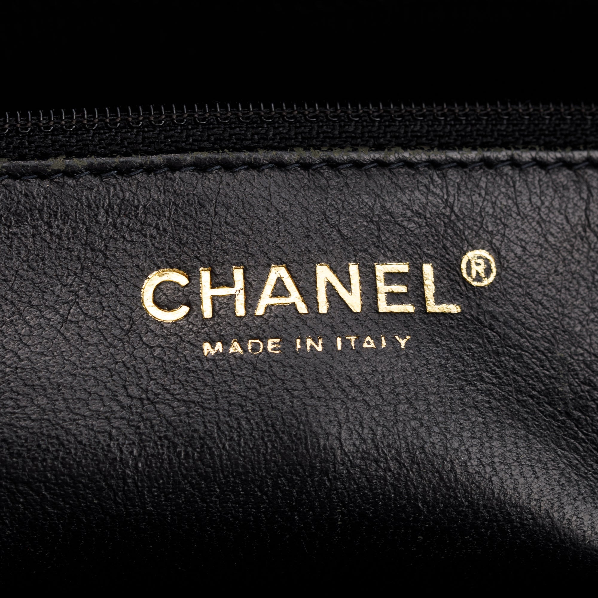 Chanel Black Quilted Patent Leather Chocolate Bar CC Tote Bag