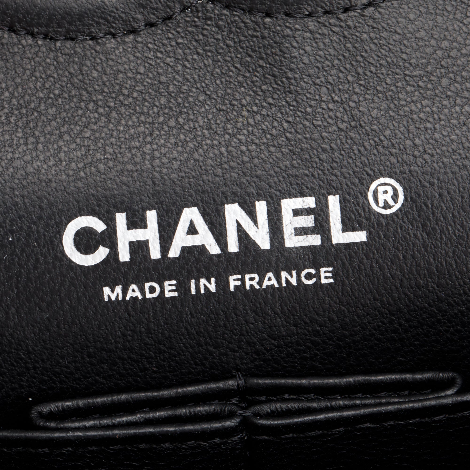 Chanel Black Quilted Patent Leather Classic Medium Double Flap Bag