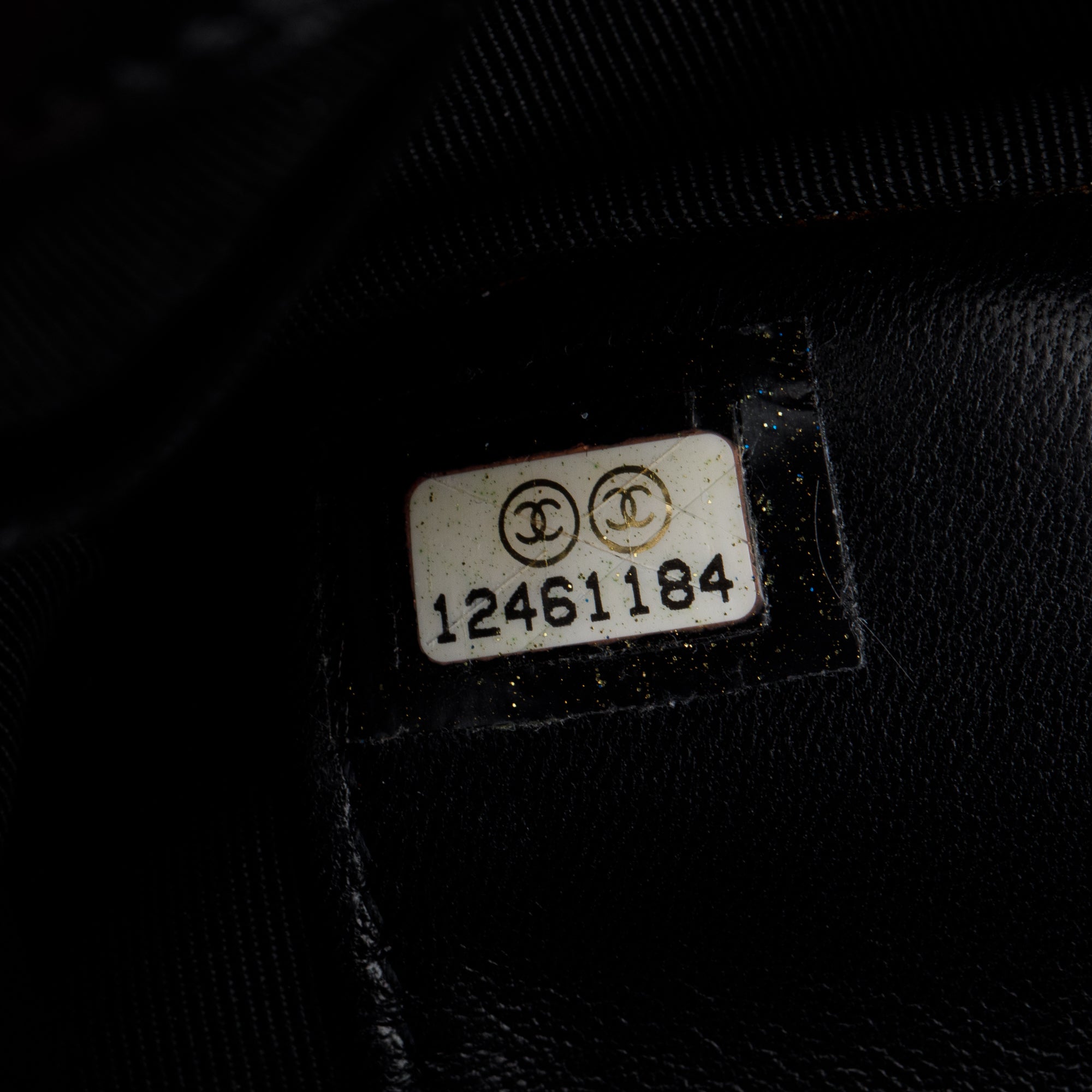 Chanel Black Quilted Patent Leather Classic Wallet on Chain