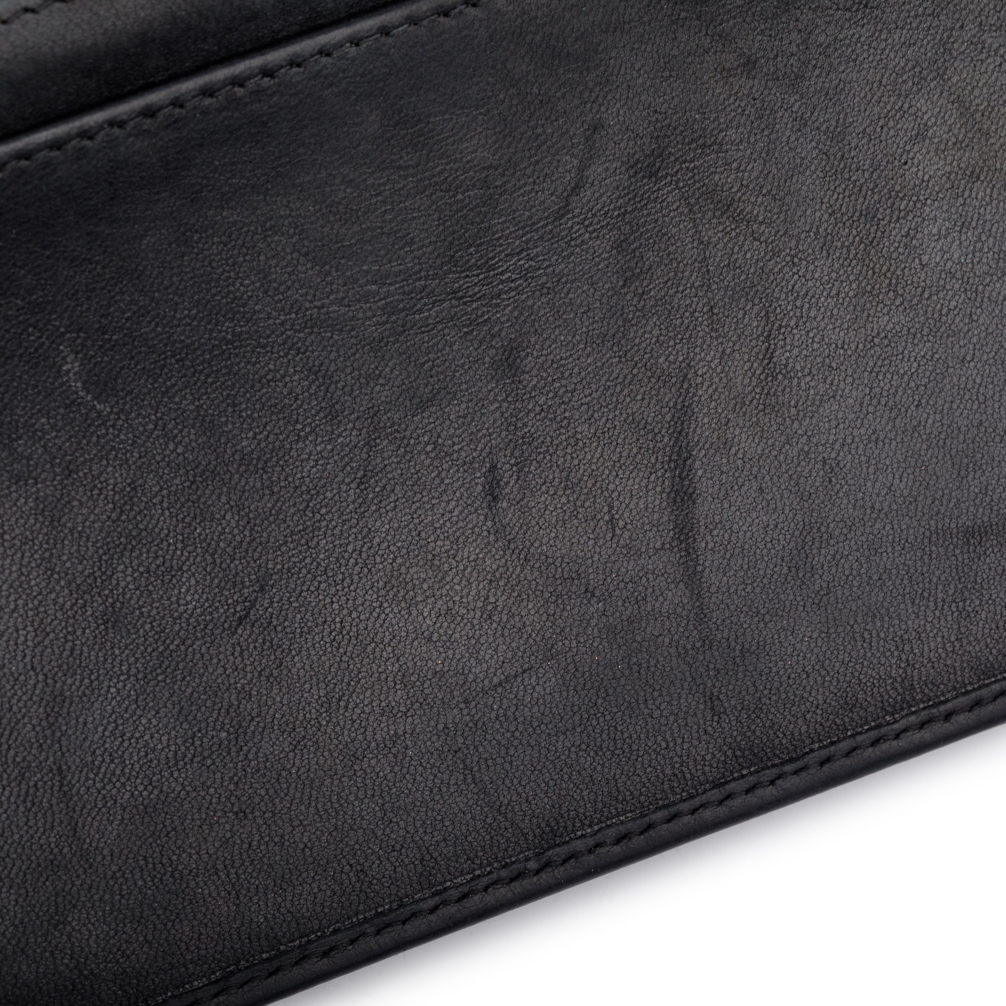 Chanel Black Vertical Quilt Lambskin Leather Interlocking CC Long Bifold Wallet
