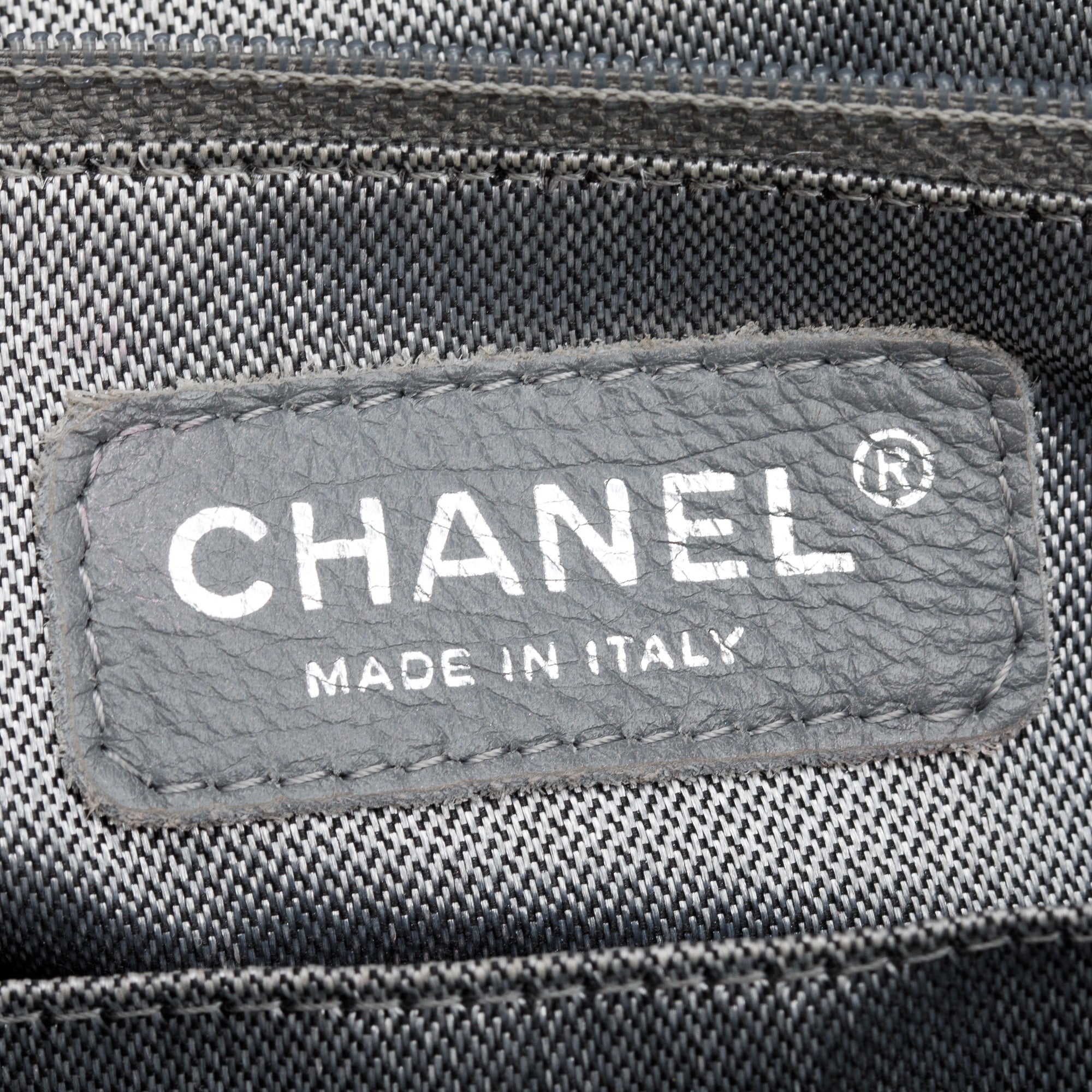 Chanel Black Vertical Quilt Lambskin Leather Mademoiselle Bowling Bag