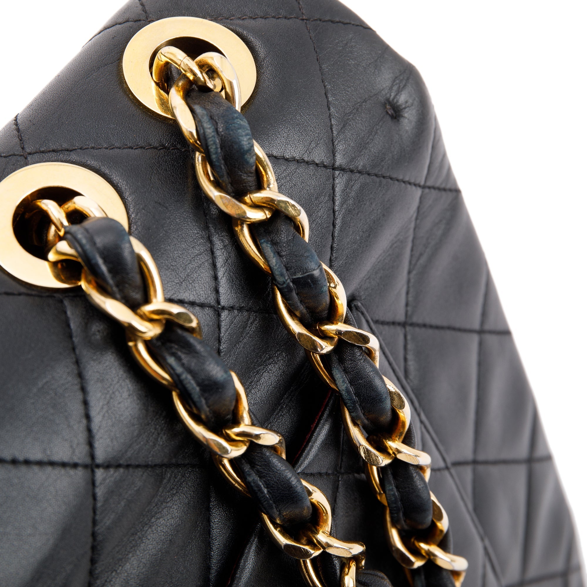 Chanel Black Vintage XL Jumbo Maxi Single Flap Bag