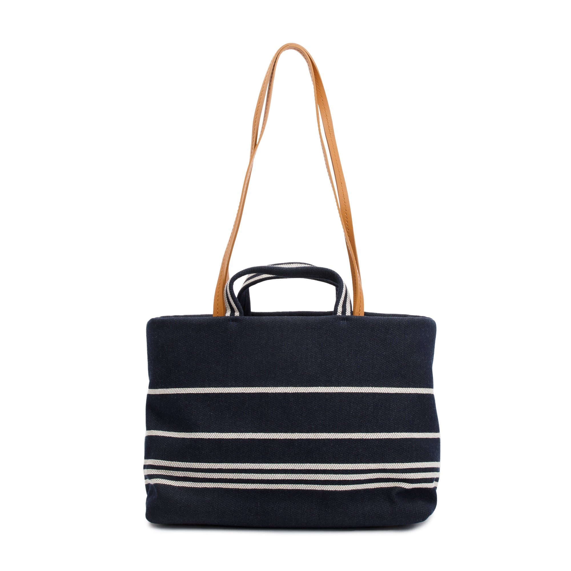 Chanel Blue Denim Medium CC Shopping Tote