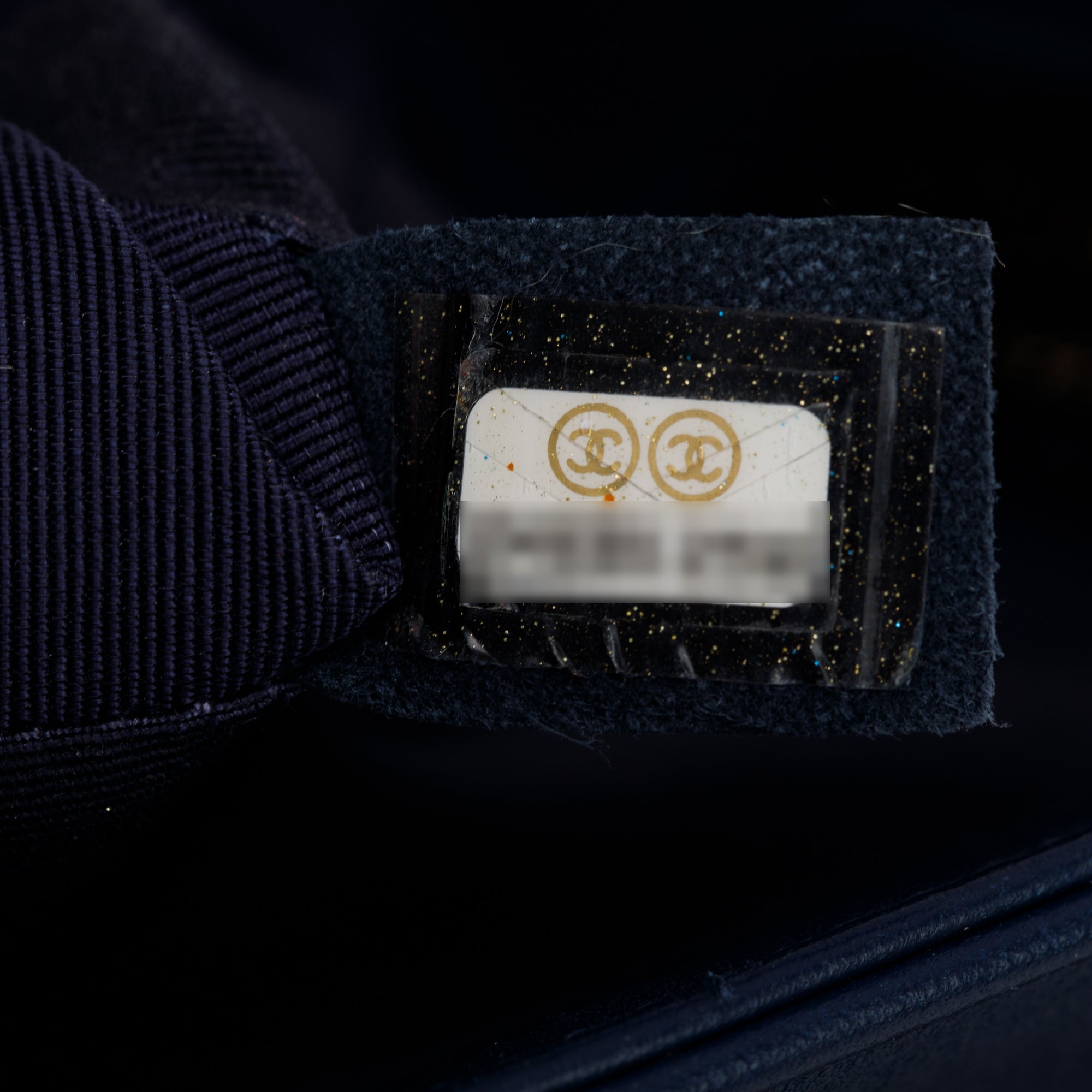 Chanel Blue Lambskin Leather Medium Boy Bag w/ Box & Authenticity Card