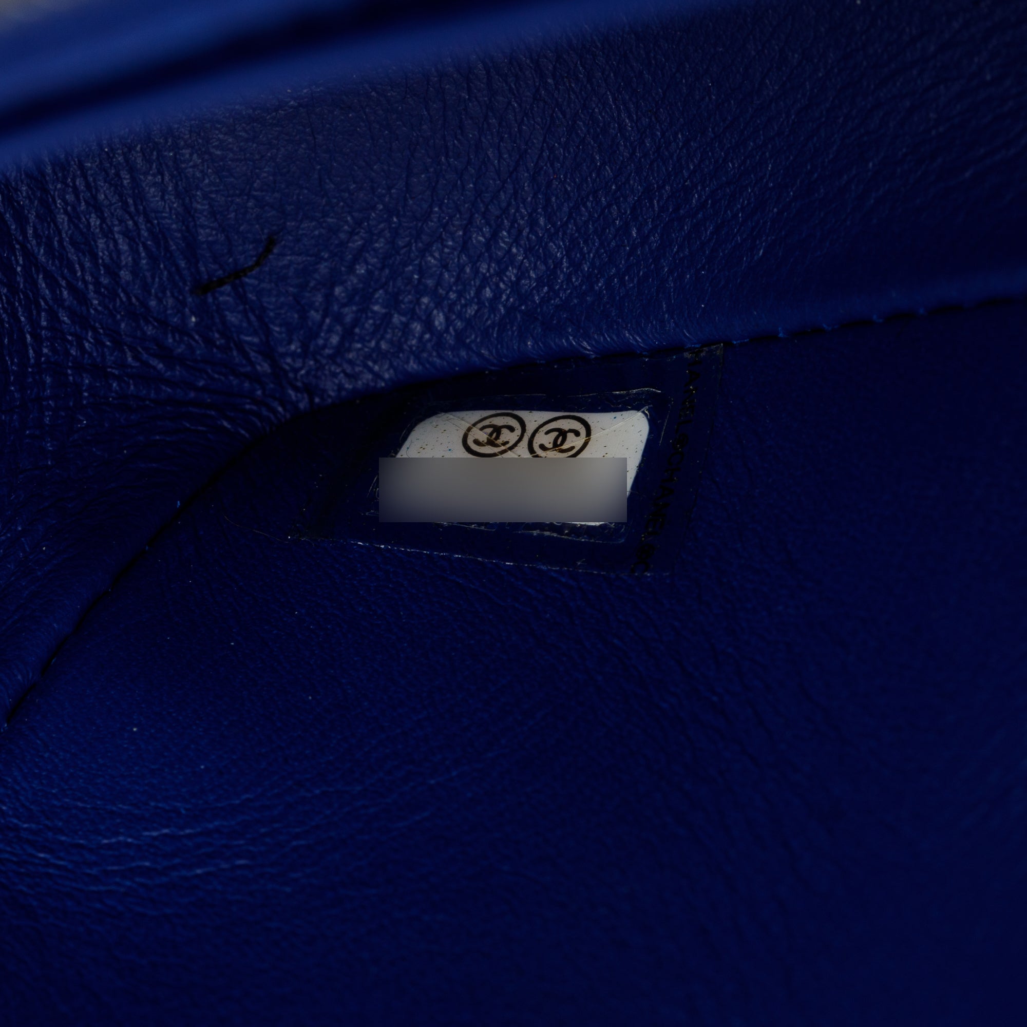 Chanel Blue Python Classic Mini Rectangular Flap Bag w/ Box & Authenticity Card