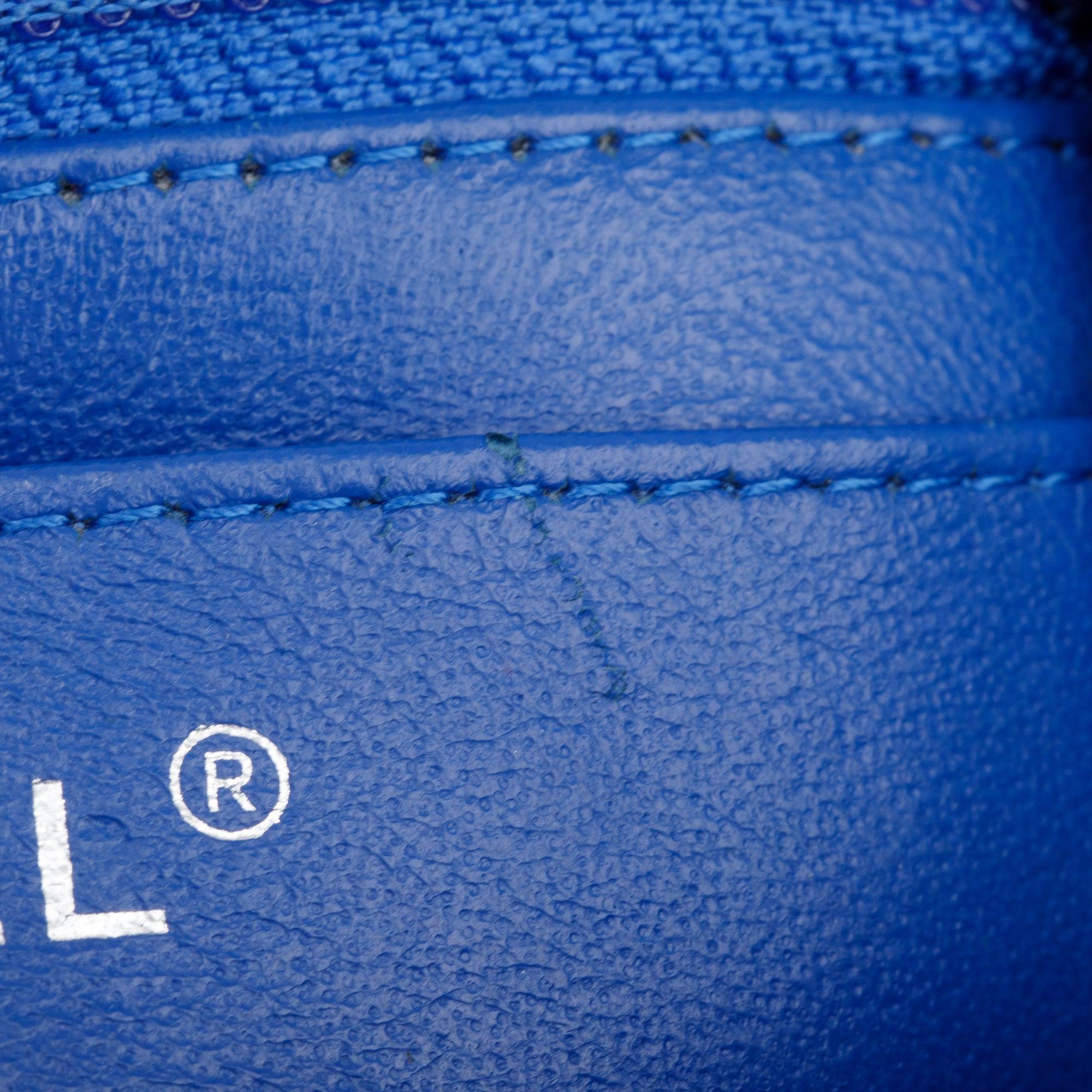 Chanel Blue Quilted Lambskin Leather Classic Square Mini Flap Bag w/ Box, Authenticity Card