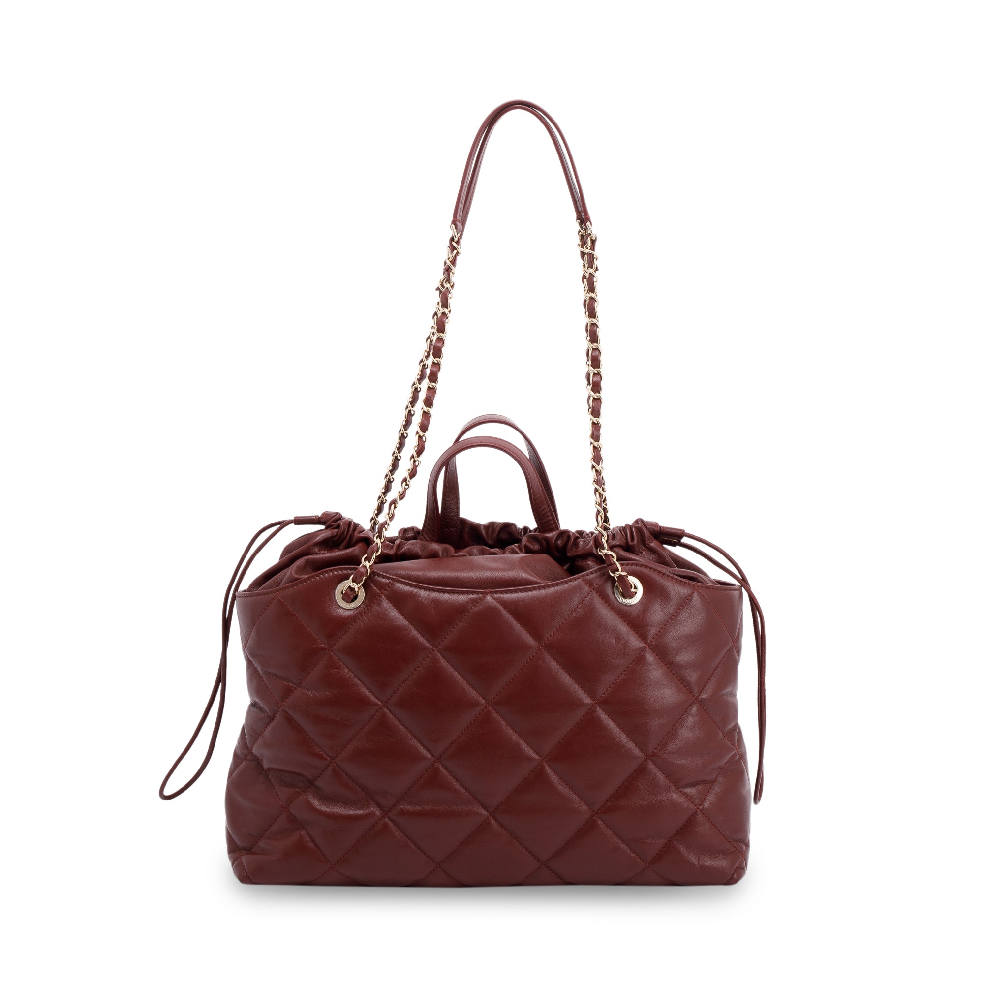 Chanel CC Drawstring Shopping Tote w/ Box, Receipt & Authenticity Card