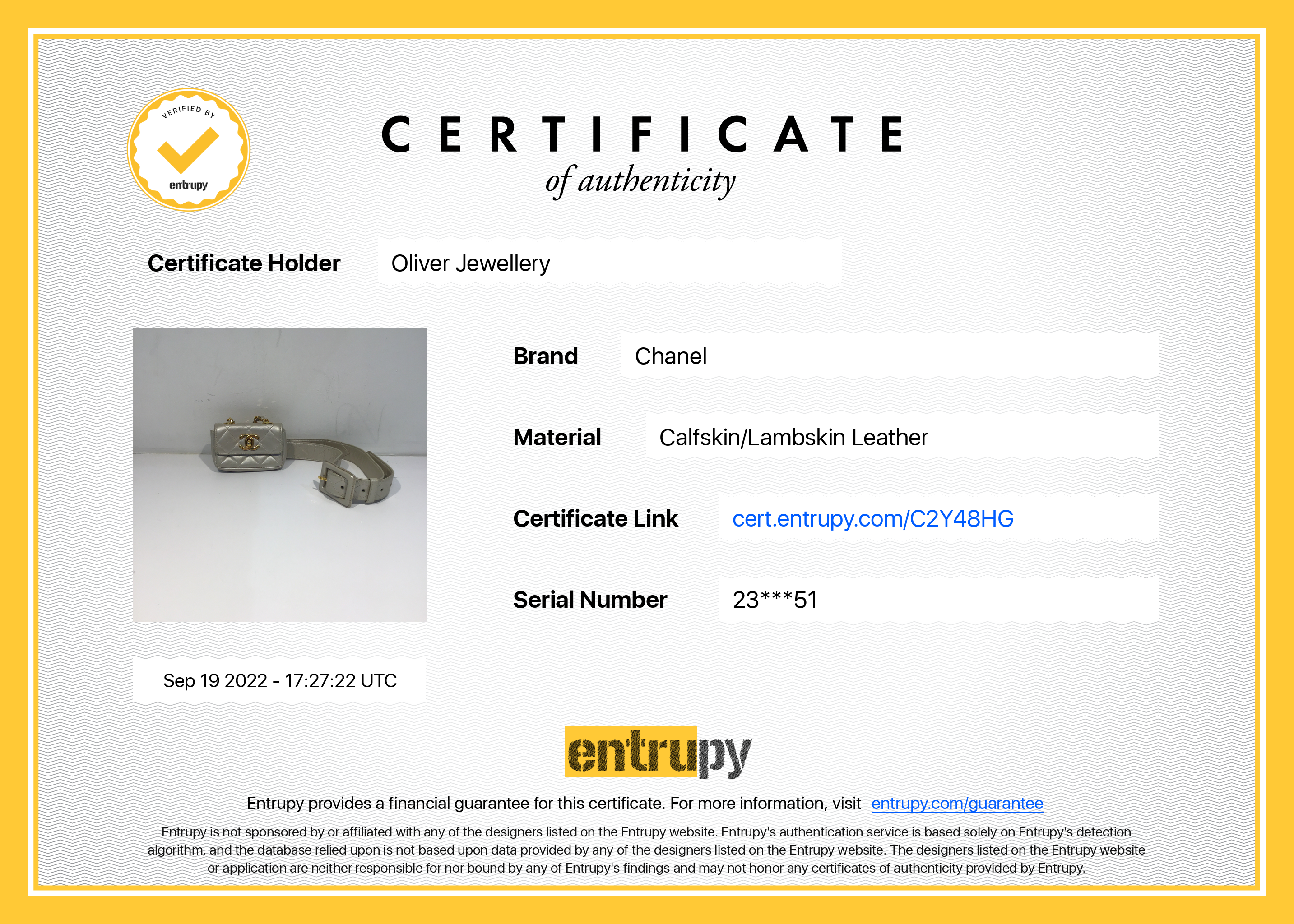 Chanel CC Mini Flap Belt Bag