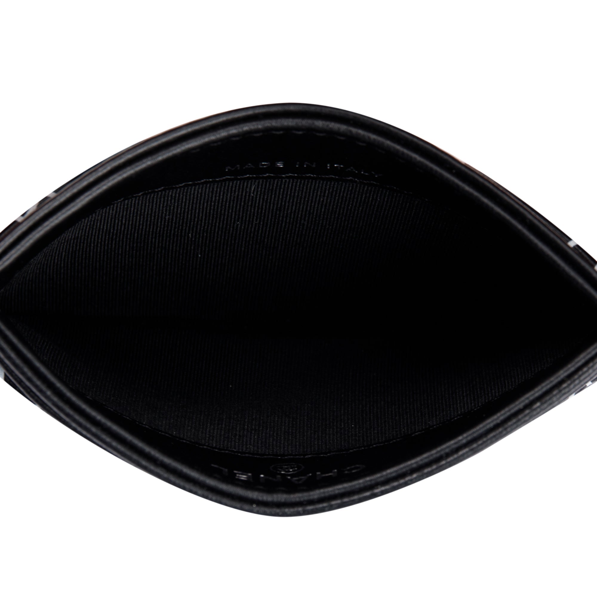 Chanel Camellia Embossed Lambskin Card Holder w/ Box