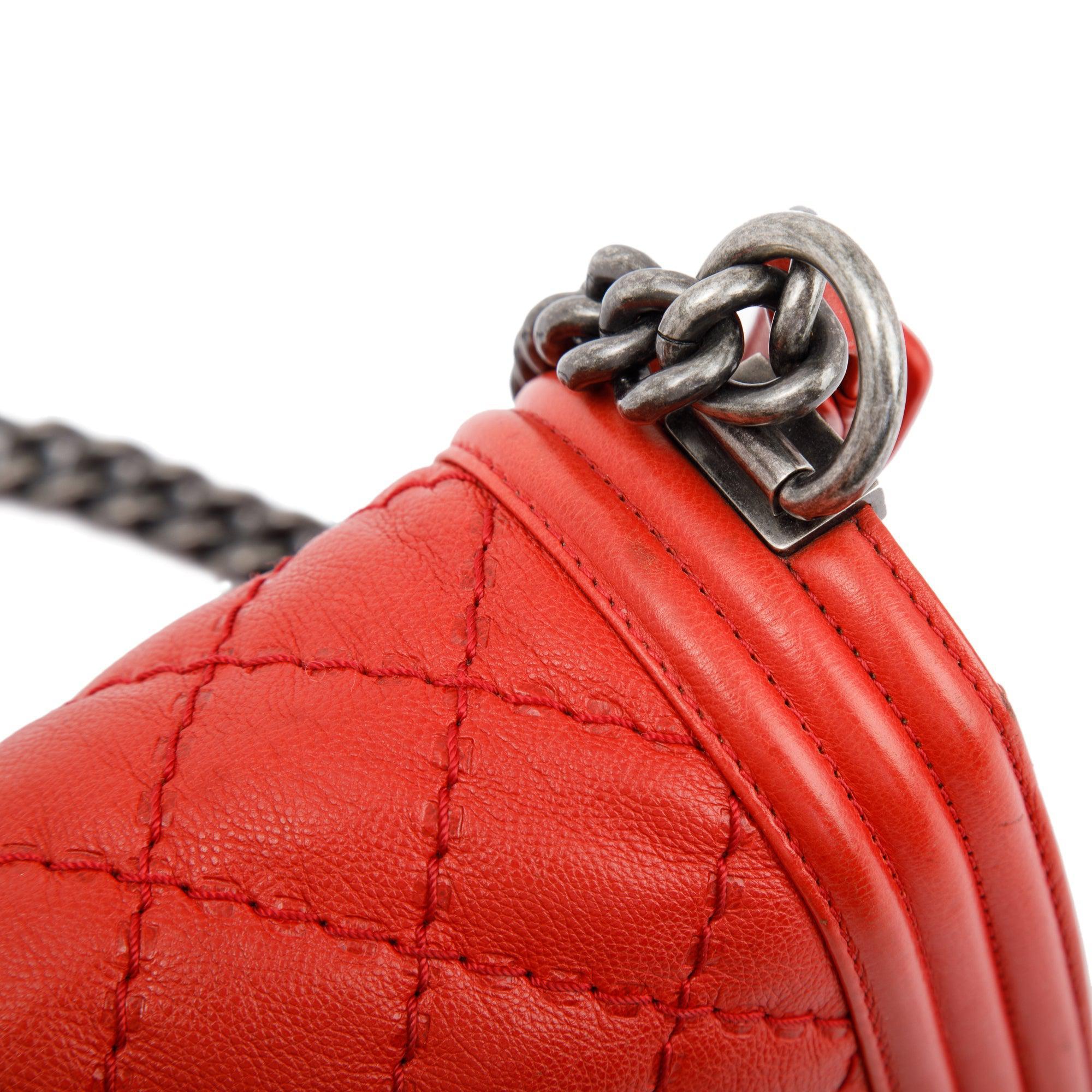 Chanel Double Stitch Medium Boy Bag w/ Box, Receipt & Authenticity Card