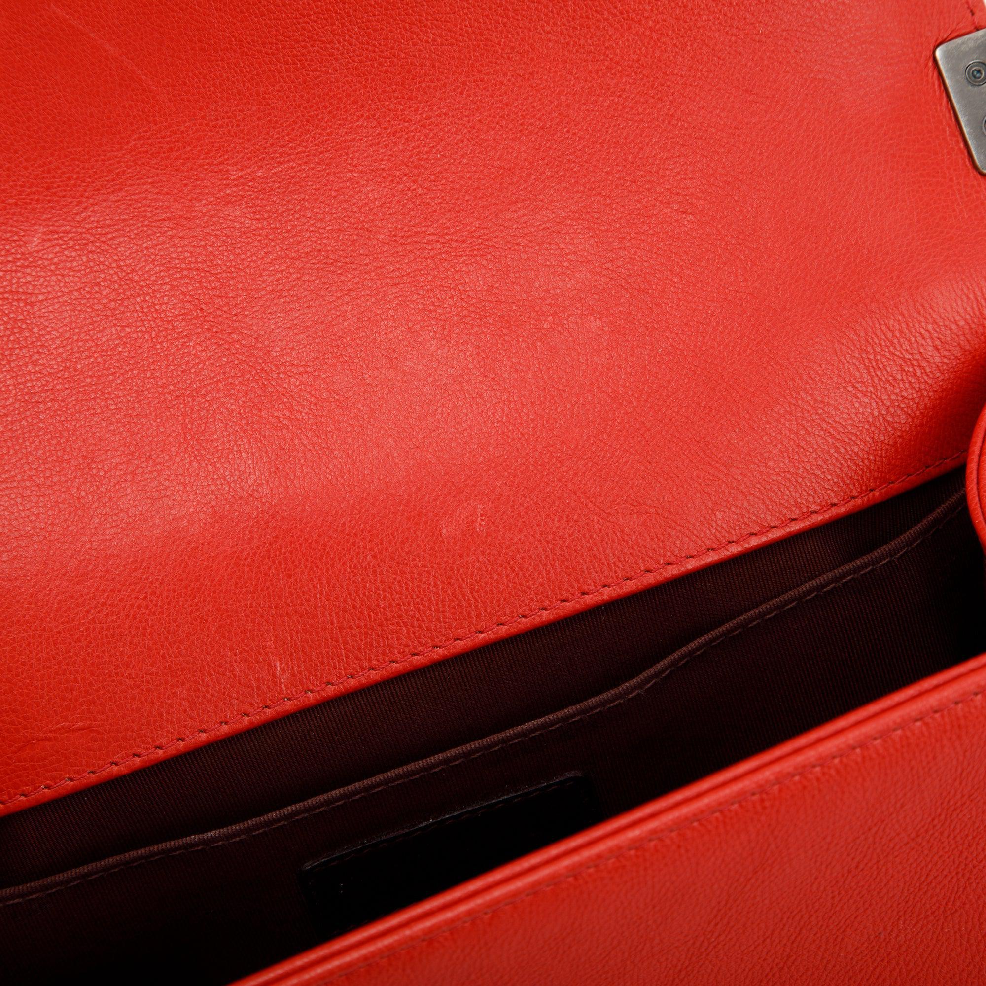 Chanel Double Stitch Medium Boy Bag w/ Box, Receipt & Authenticity Card