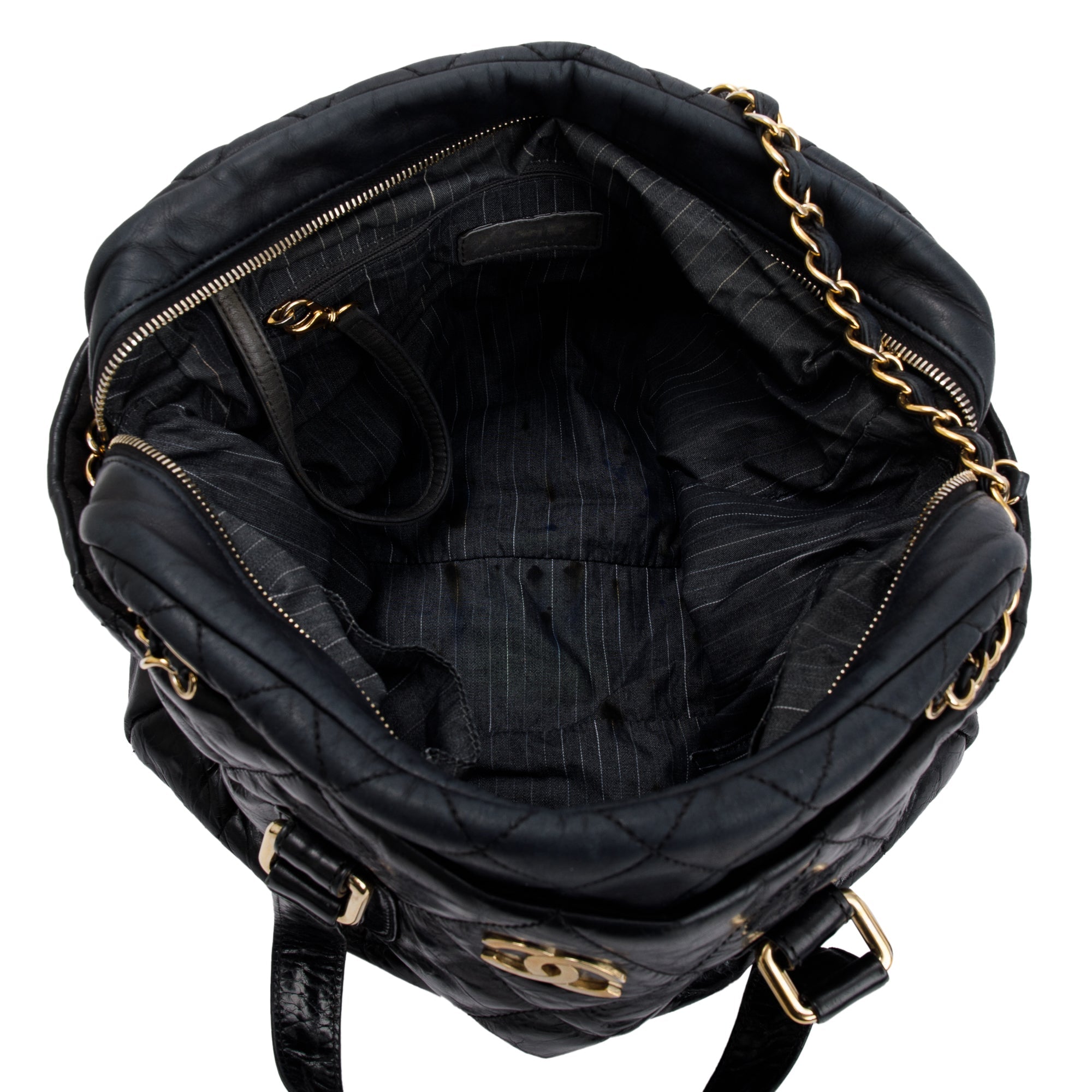 Chanel Glazed Calfskin Leather Portobello Tote