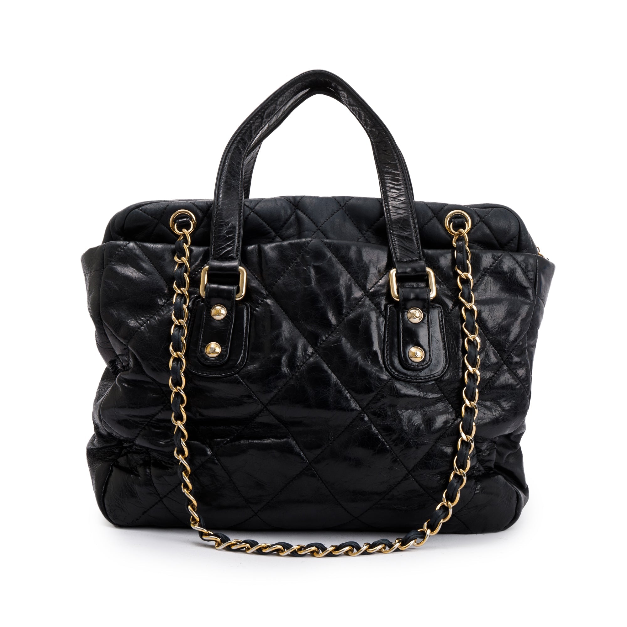 Chanel Glazed Calfskin Leather Portobello Tote