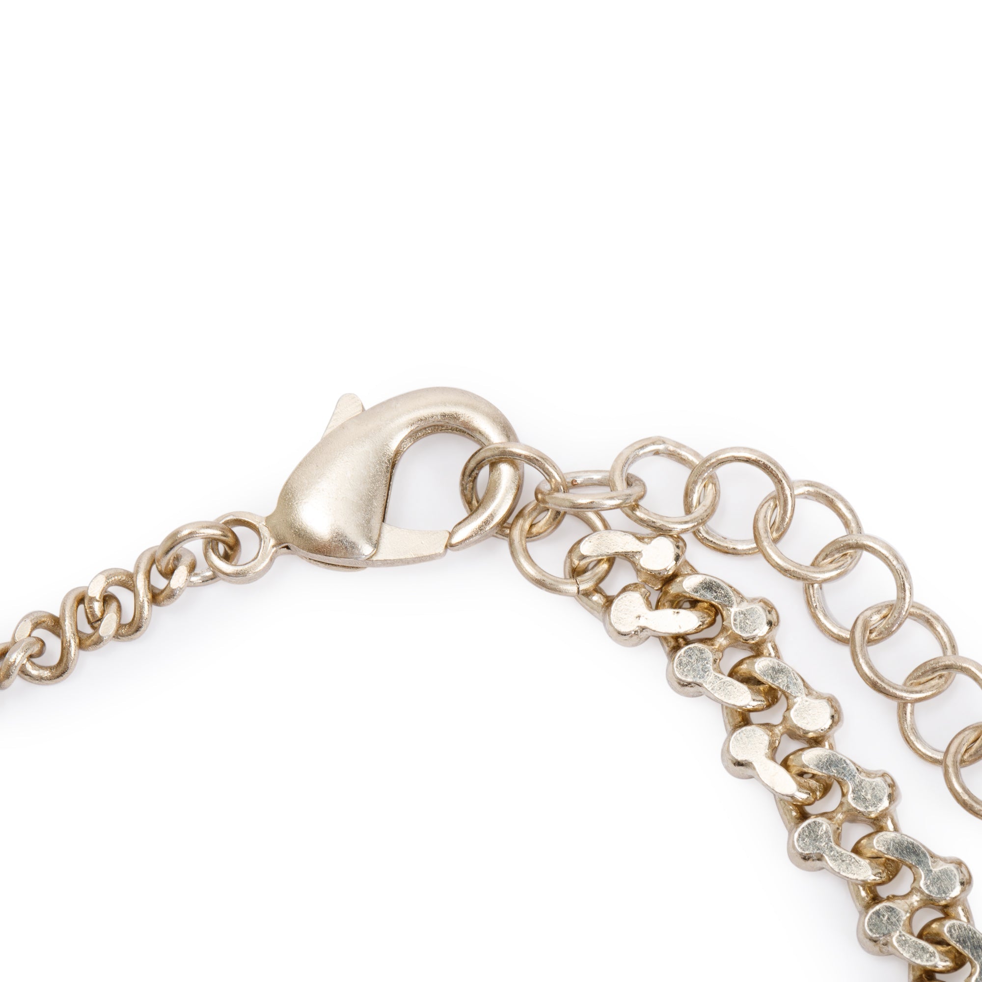 Chanel Gold Plated Faux Pearl CC Link Bracelet