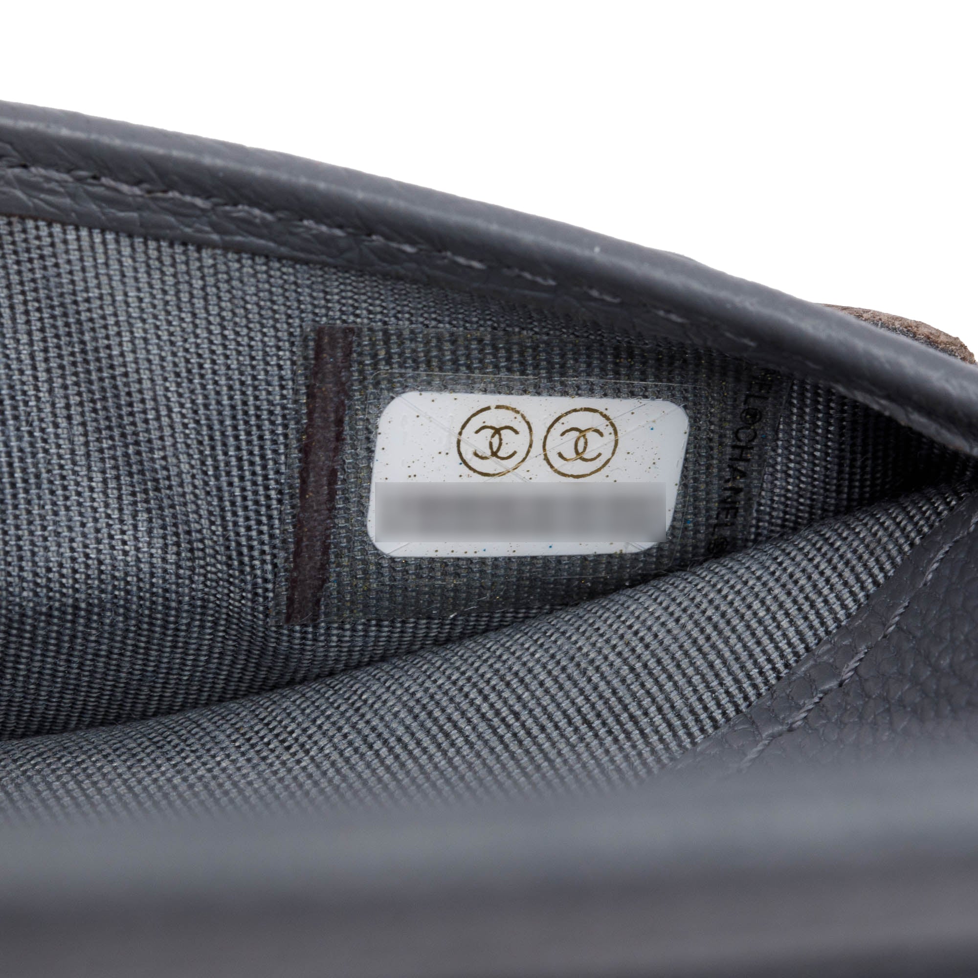 Chanel Grey Calfskin Leather CC Pocket Organizer