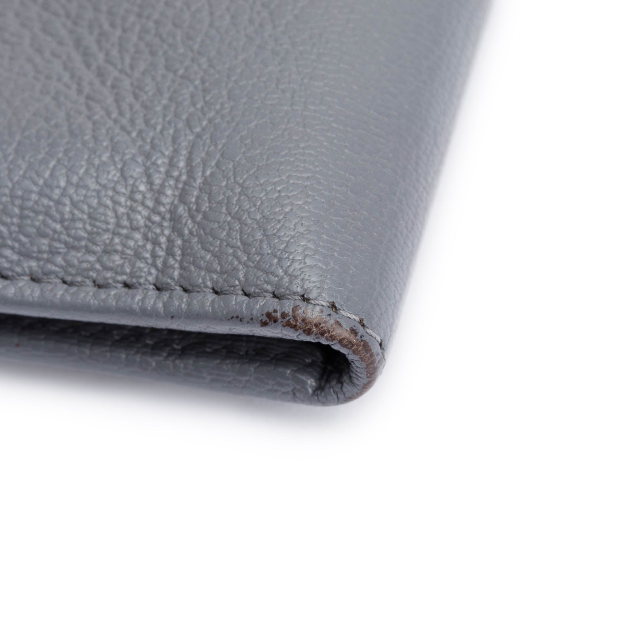 Chanel Grey Calfskin Leather CC Pocket Organizer