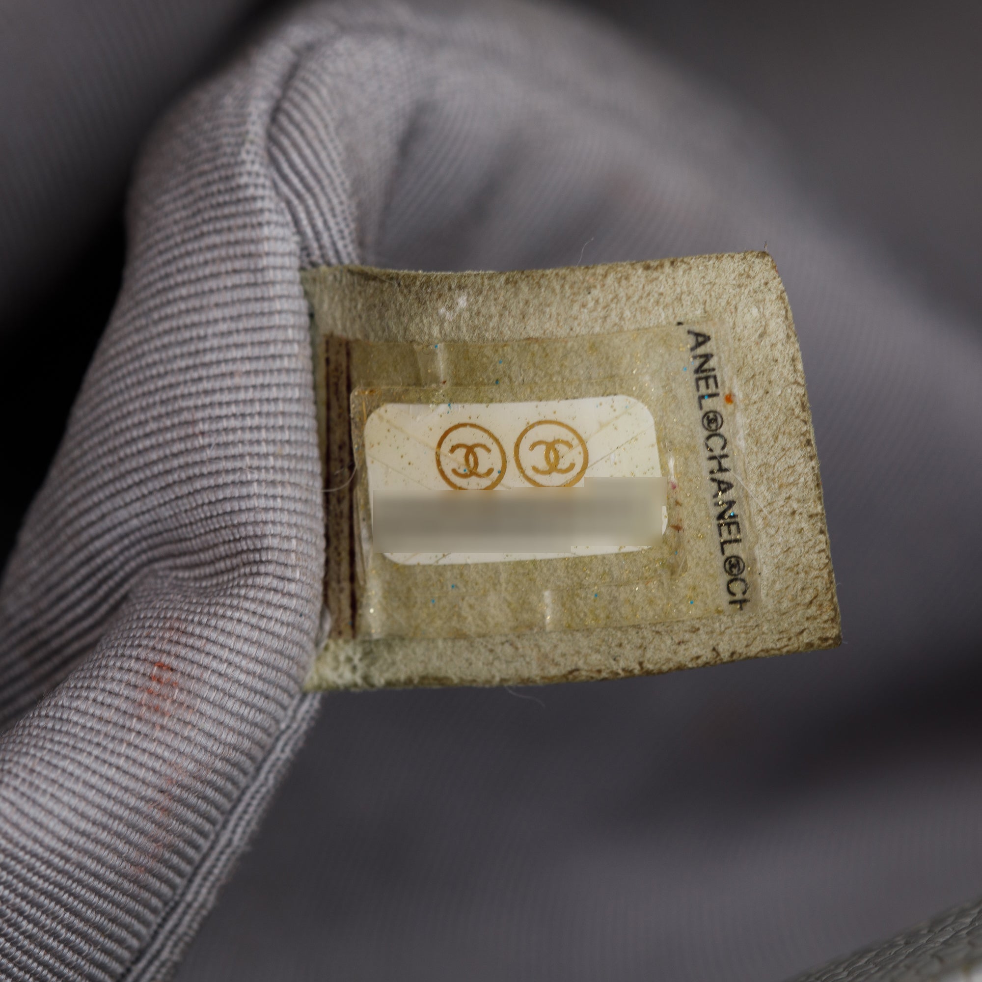 Chanel Grey Caviar Leather Medium Boy Bag w/ Box, Receipt & Authenticity Card