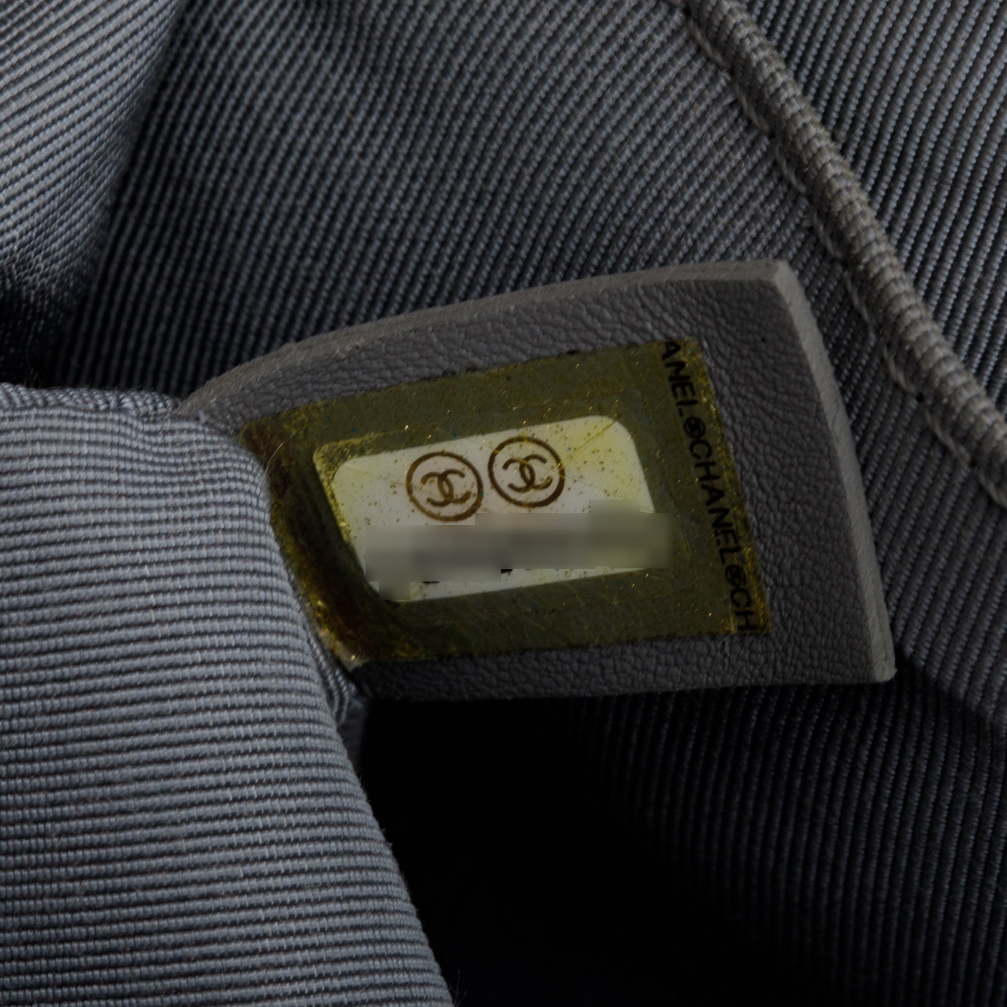 Chanel Grey Metallic Lambskin Leather Medium Boy Bag