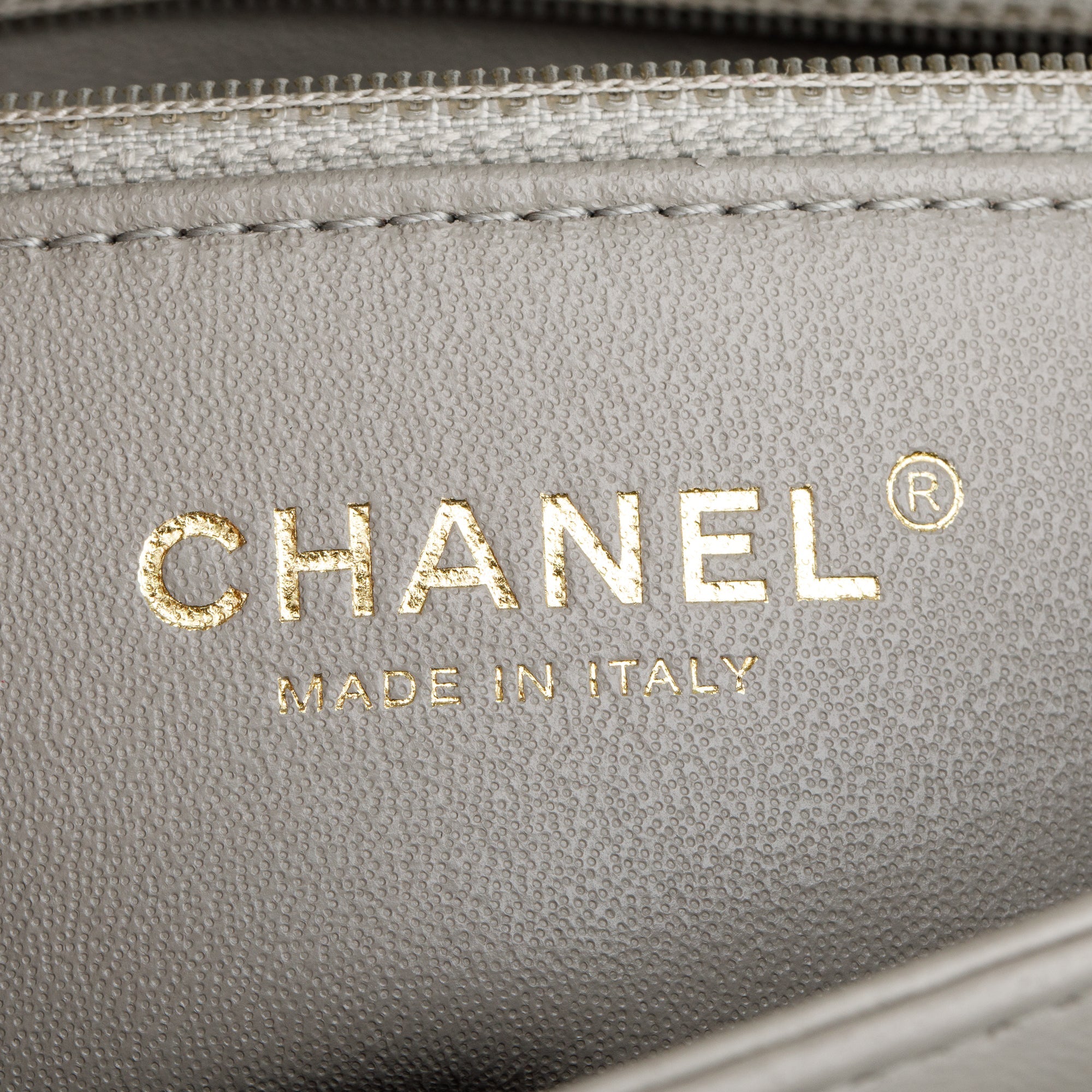 Chanel Grey Quilted Lambskin Trendy CC Medium Top Handle Flap Bag w/ Authenticity Card