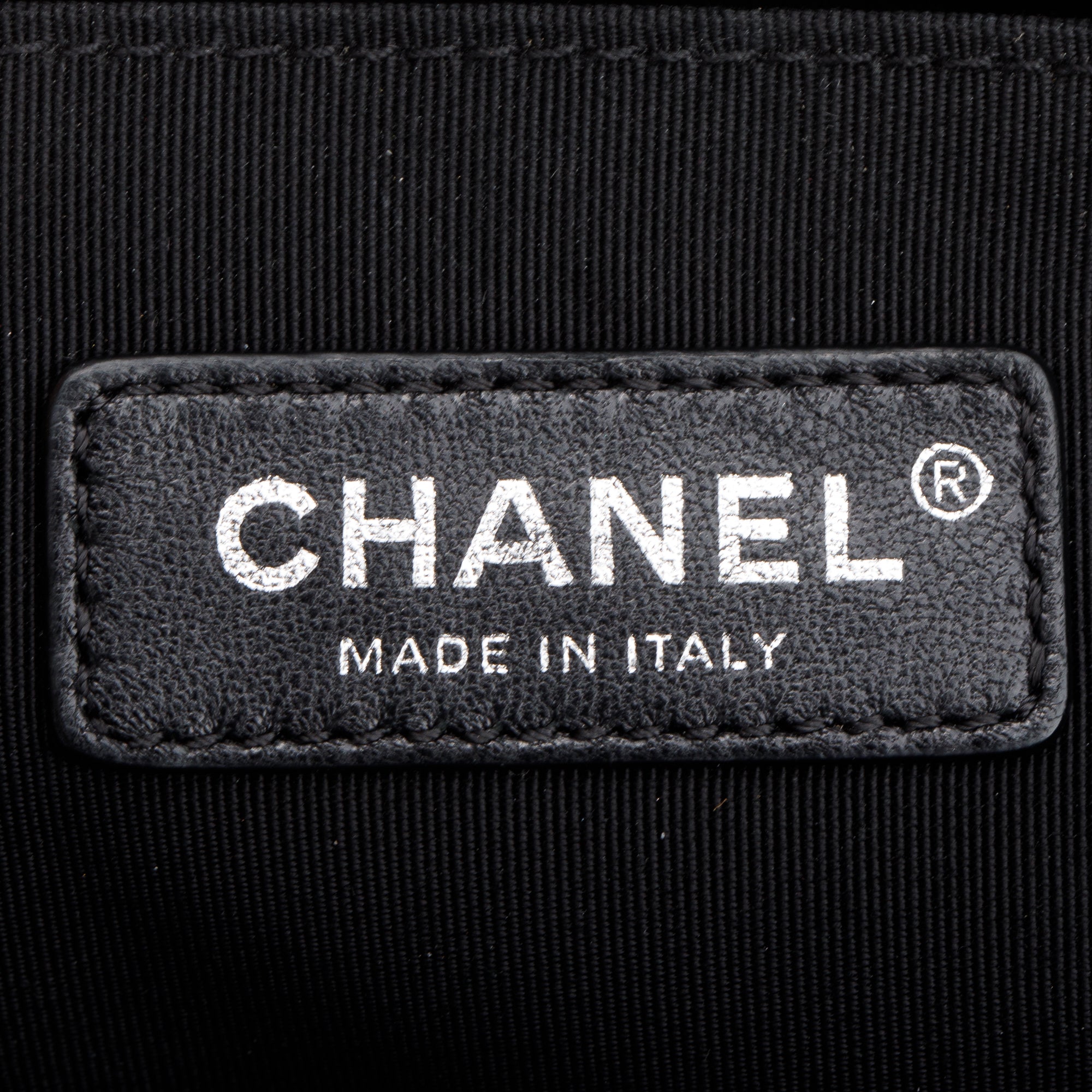 Chanel Iridescent Metal Black Lambskin Leather LED Medium Boy Bag