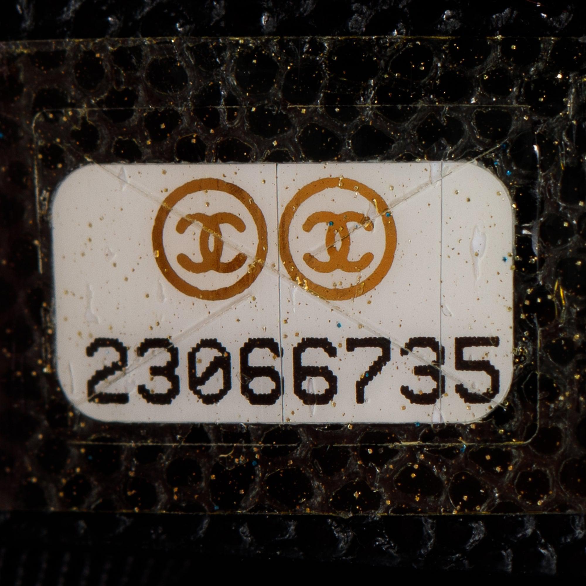 Chanel Large Quilted Caviar Leather O-Case Clutch w/ Box, Receipt & Authenticity Card