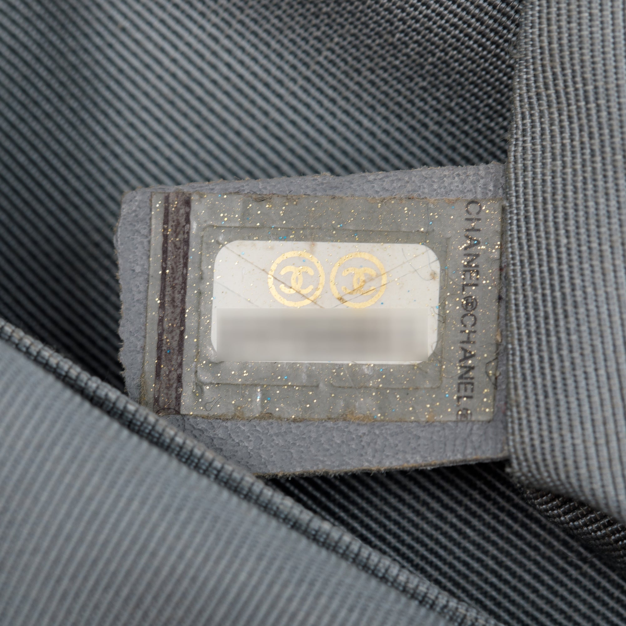 Chanel Metallic Silver Crumpled Calfskin Leather Big Bang Large Flap Bag w/ Authenticity Card