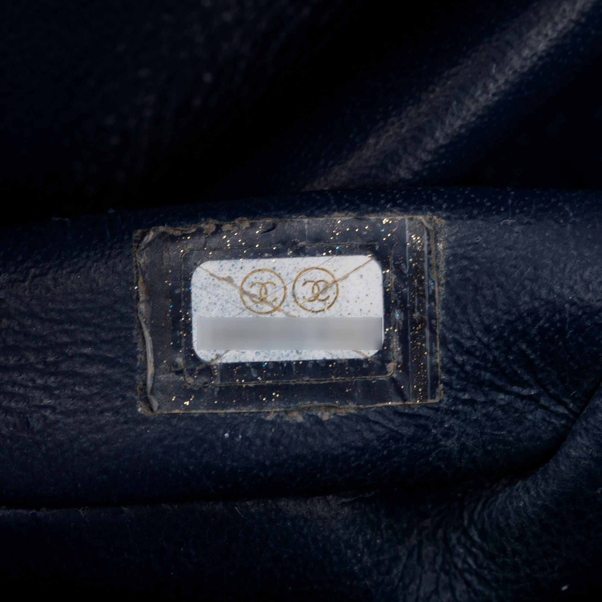 Chanel Navy Caviar Leather Classic Jumbo Double Flap Bag