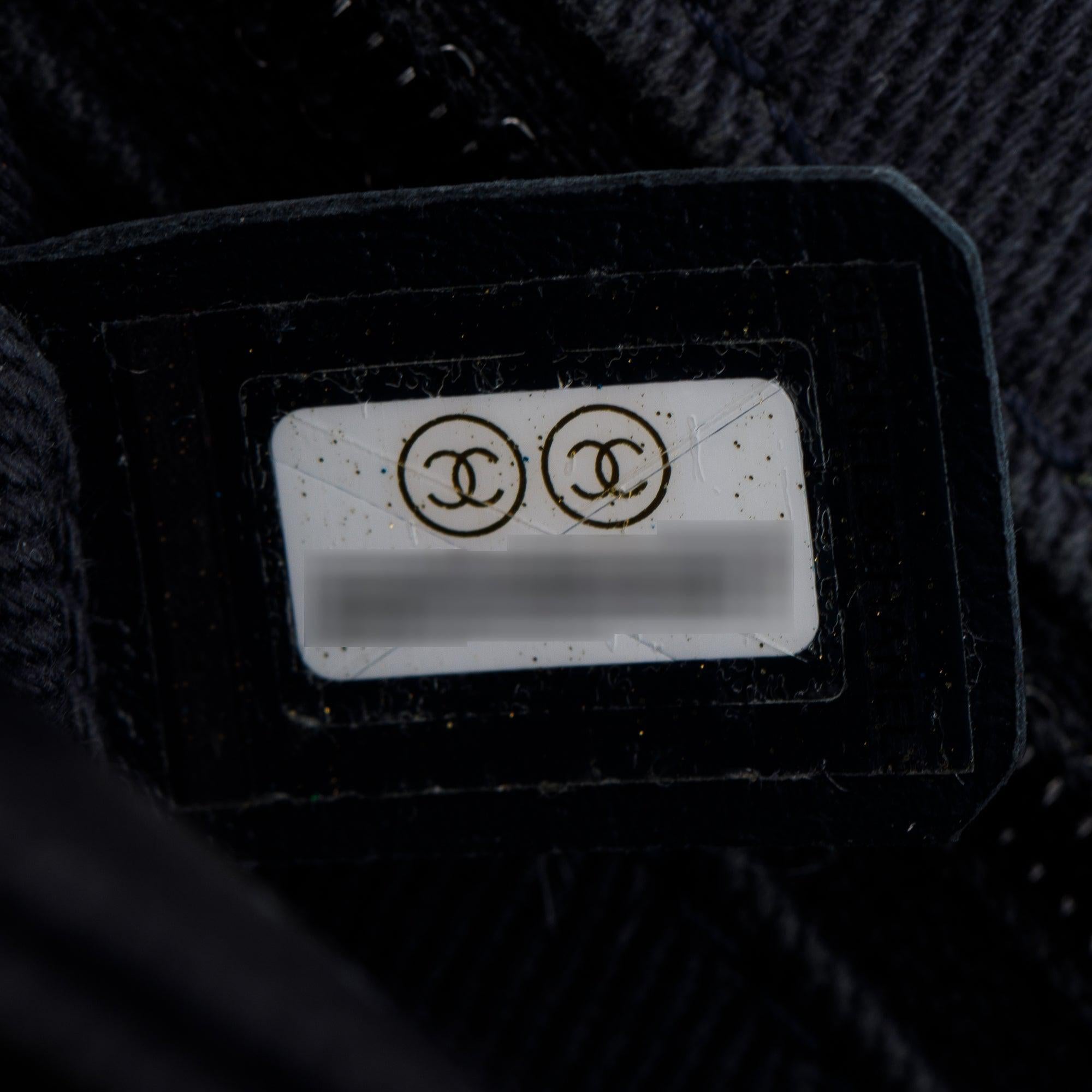 Chanel Navy Caviar Leather Medium Business Affinity Flap Bag w/ Box, Receipt & Authenticity Card