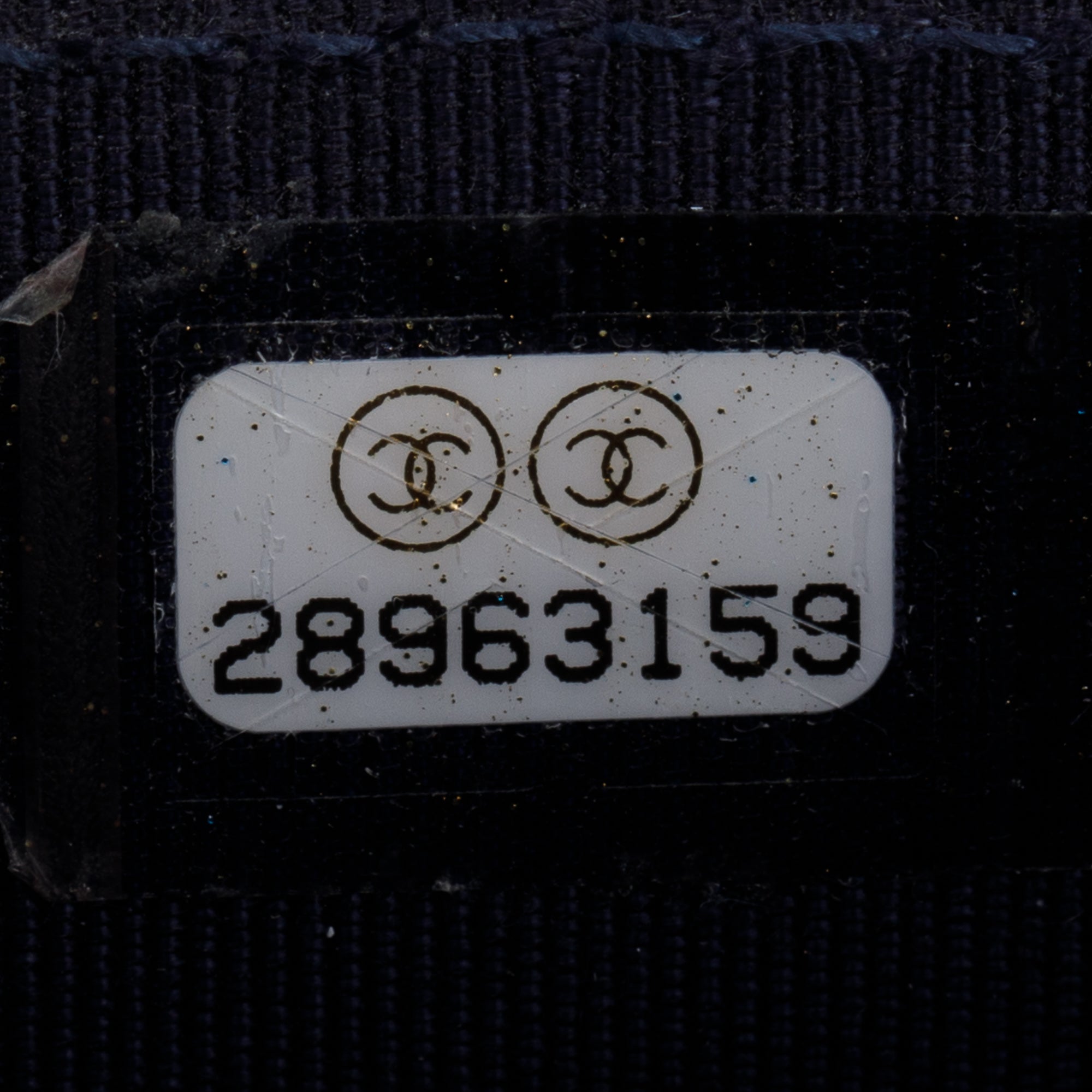 Chanel Navy Caviar Quilted Square Wallet on Chain w/ Box & Authenticity Card