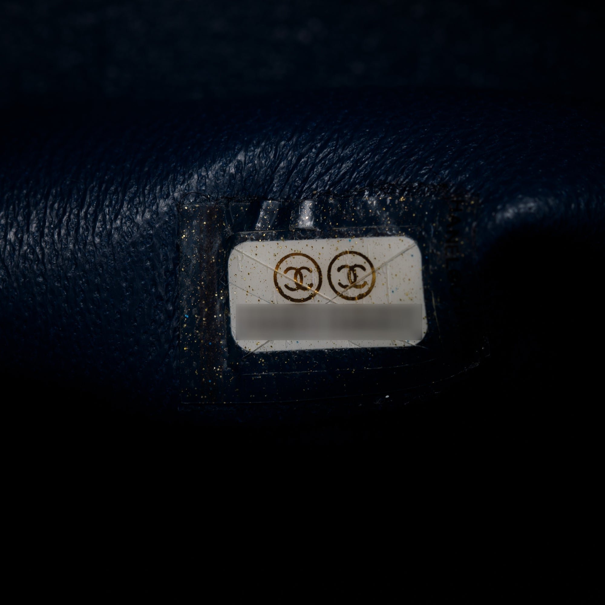 Chanel Navy Lambskin Leather Classic Medium Double Flap Bag w/ Box & Authenticity Card