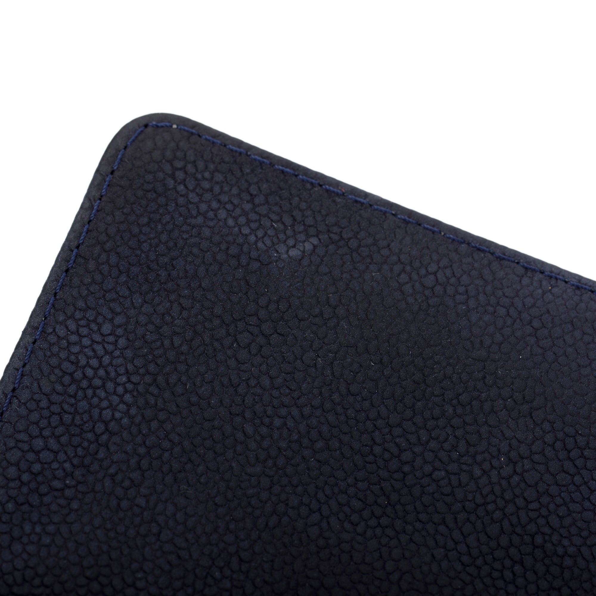 Chanel Navy Suede Calfskin Medium Boy Bag w/ Box