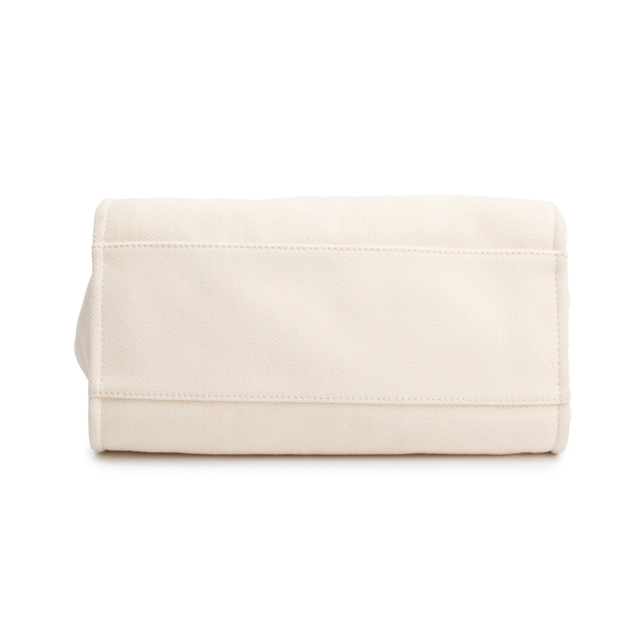 Chanel Neutral Canvas Tan Calfskin Pearl Medium Deauville Shopping Tote w/ Authenticity Card