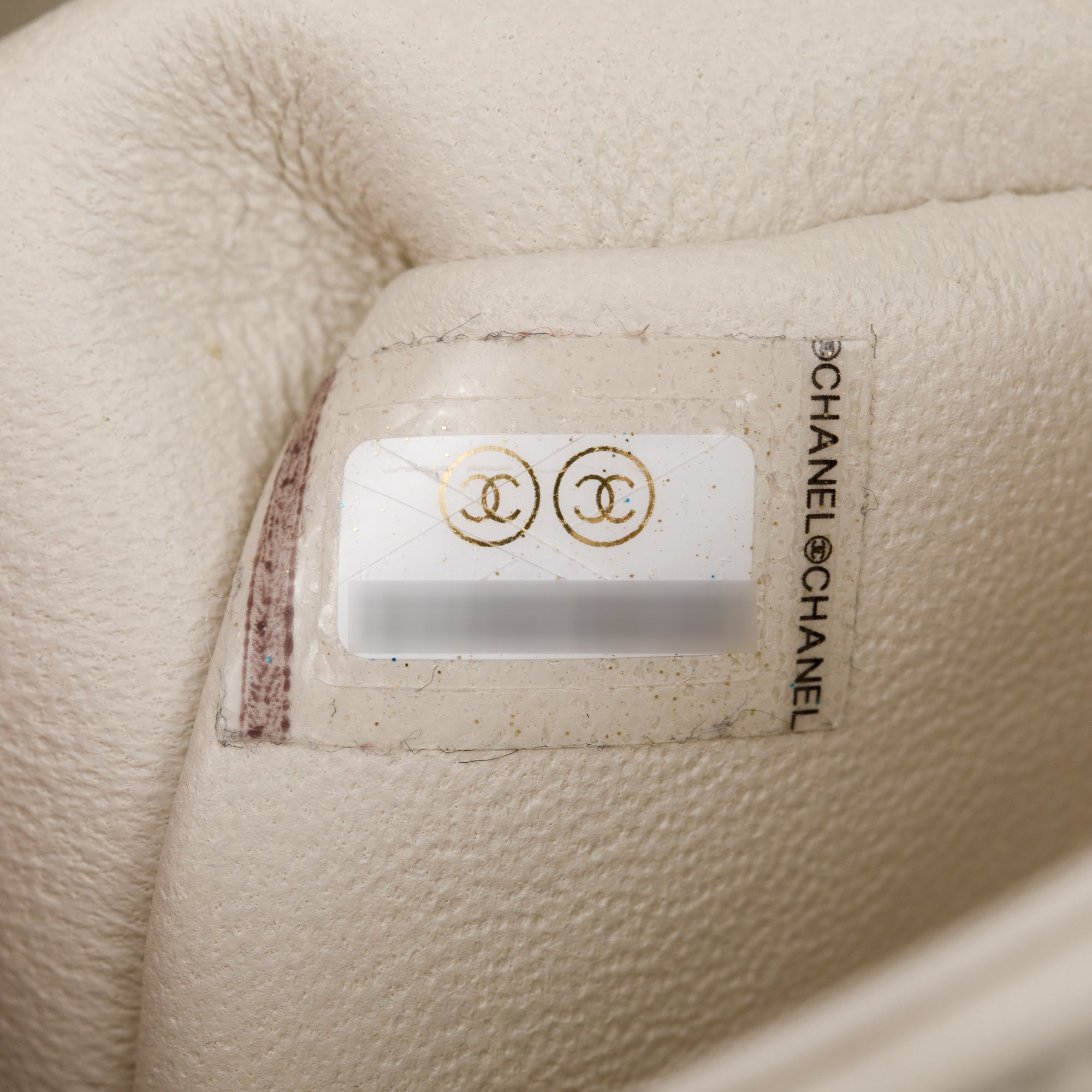 Chanel Neutral Chevron Quilted Lambskin Classic Mini Rectangular Flap Bag w/ Box & Authenticity Card